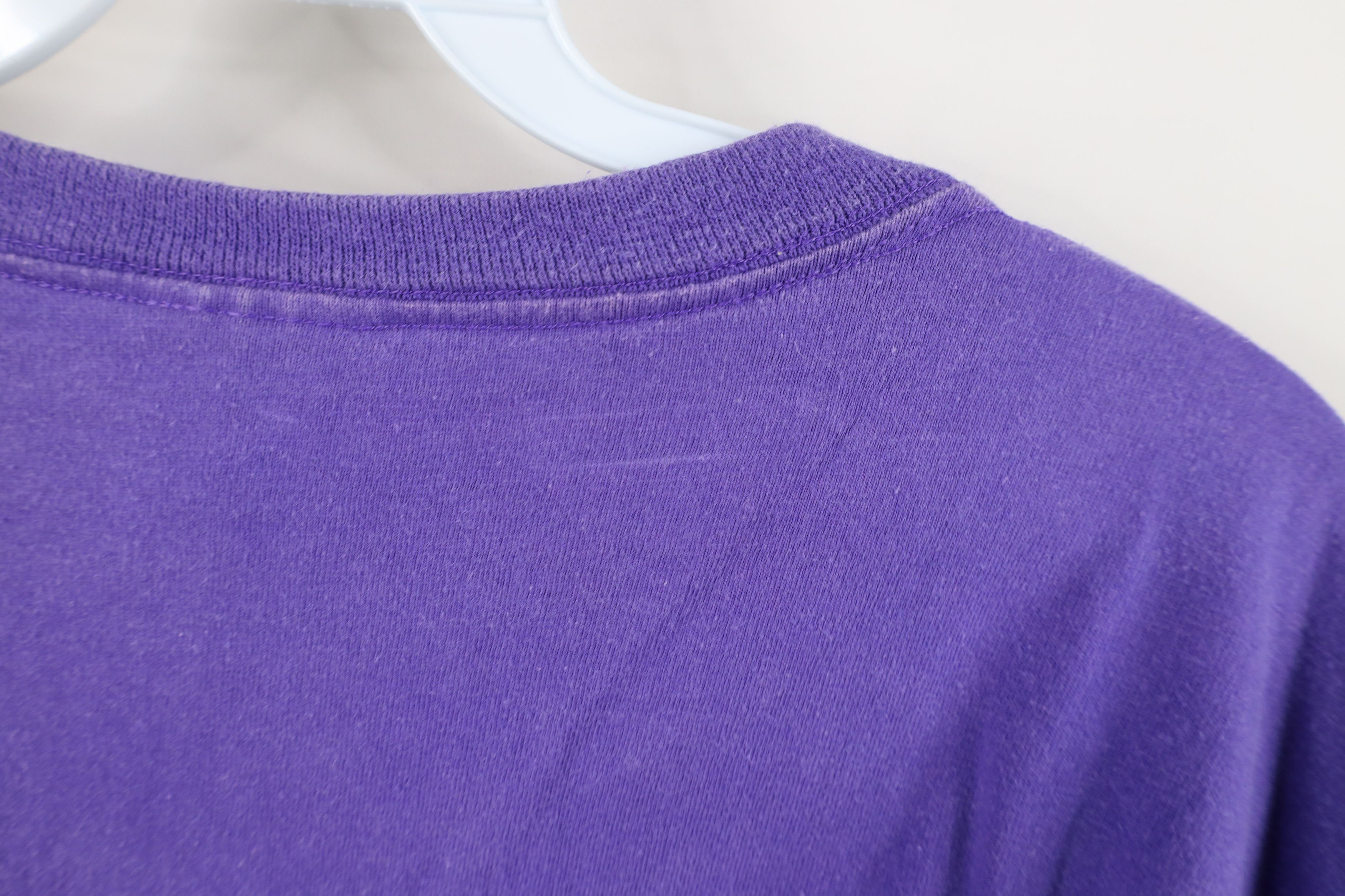 Vintage Vintage 90s Streetwear Heavyweight Cotton T-Shirt Purple Size US XXL / EU 58 / 5 - 9 Thumbnail