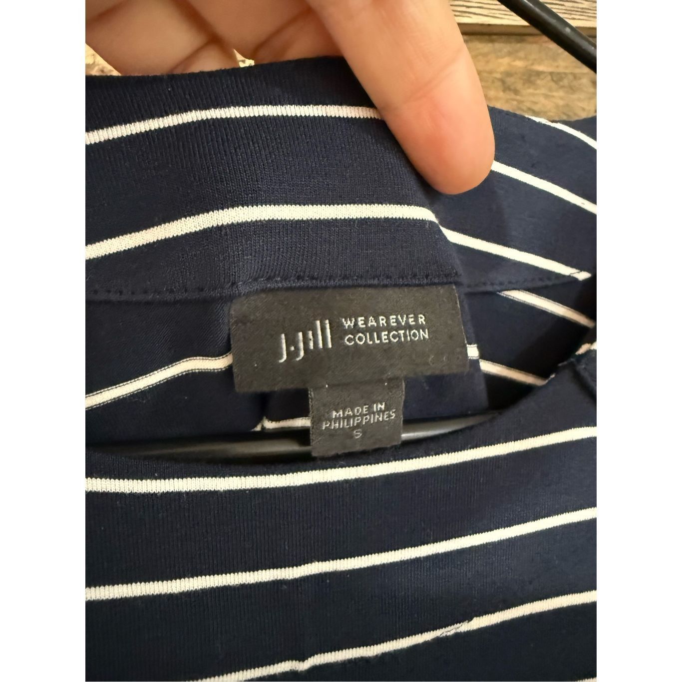 Other J Jill navy blue 3/4 sleeves top sz small Size S / US 4 / IT 40 - 3 Thumbnail