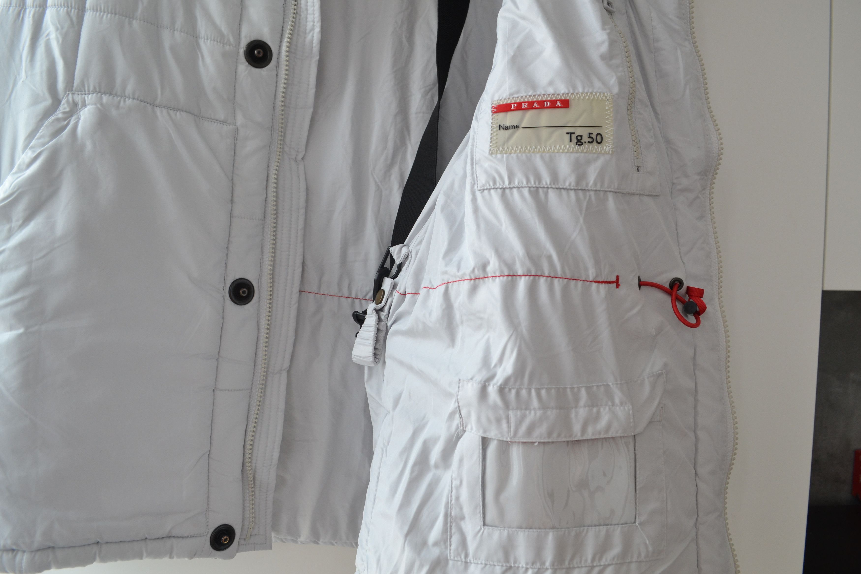Prada PRADA Vest Reflective Jacket Hooded Utility Nylon Strap Size US M / EU 48-50 / 2 - 15 Thumbnail
