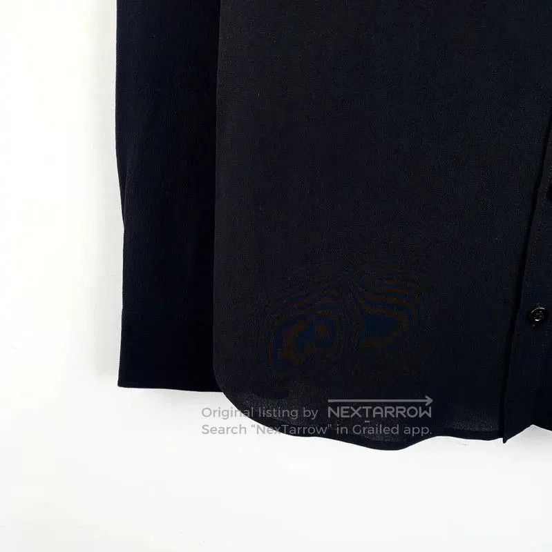 Givenchy Givenchy Black Silk Shirt with Red Collar . Size XXS / US 00 / IT 34 - 4 Thumbnail