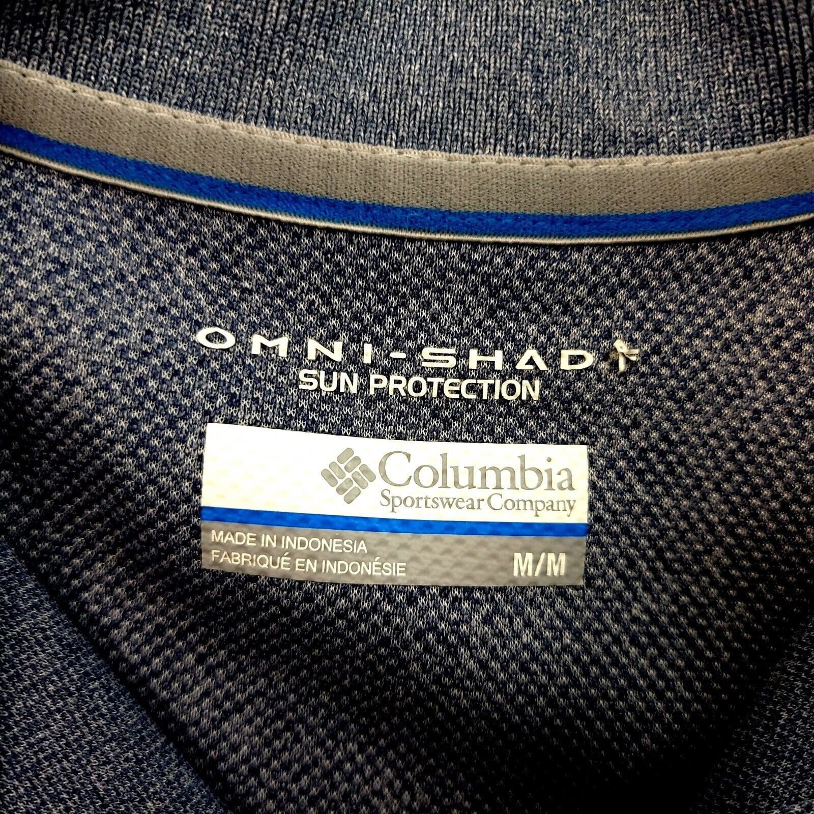 Columbia Columbia Omni Shade Sun Protection Blue Medium Polo Shirt Sh Size US M / EU 48-50 / 2 - 8 Thumbnail