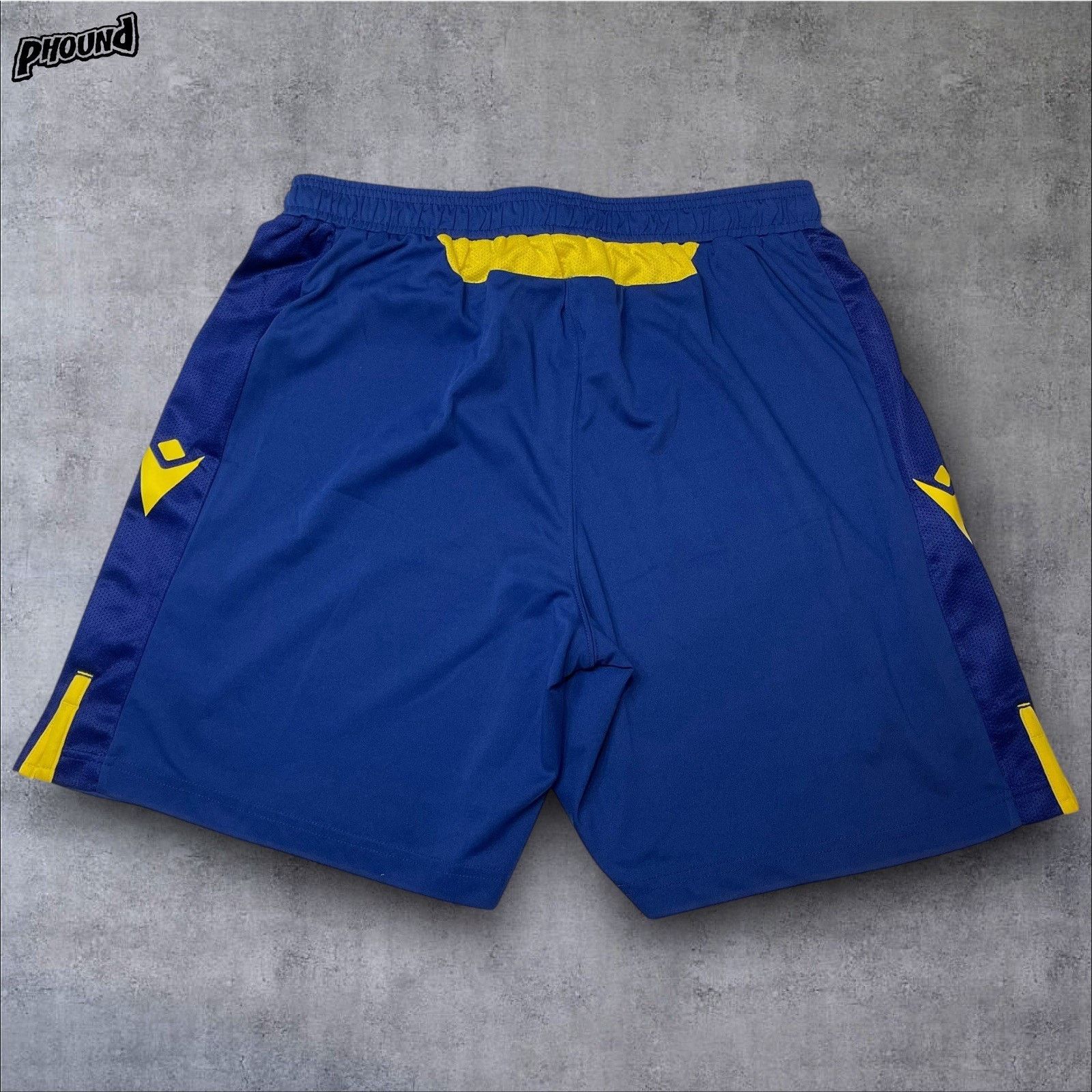 Macron Macron Hellas Verona Blue Football Shorts S047 Size US 32 / EU 48 - 2 Thumbnail