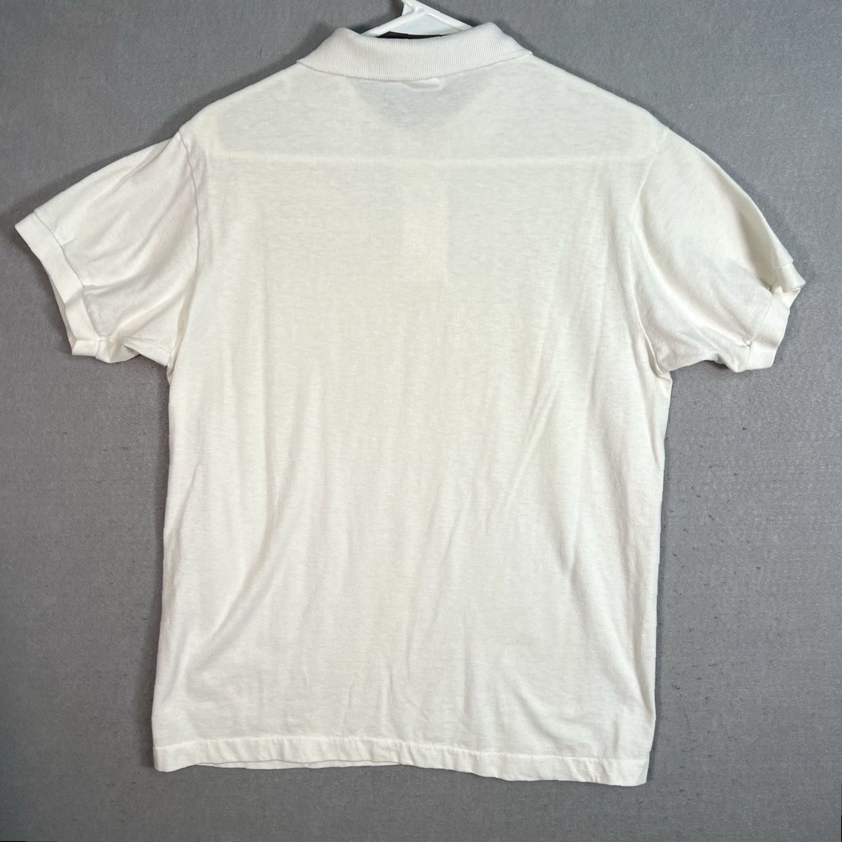 Anvil VINTAGE 90s Tracy Racing Chevrolet Camaro Drag Car Polo Shirt Adult Medium White Size US M / EU 48-50 / 2 - 6 Thumbnail