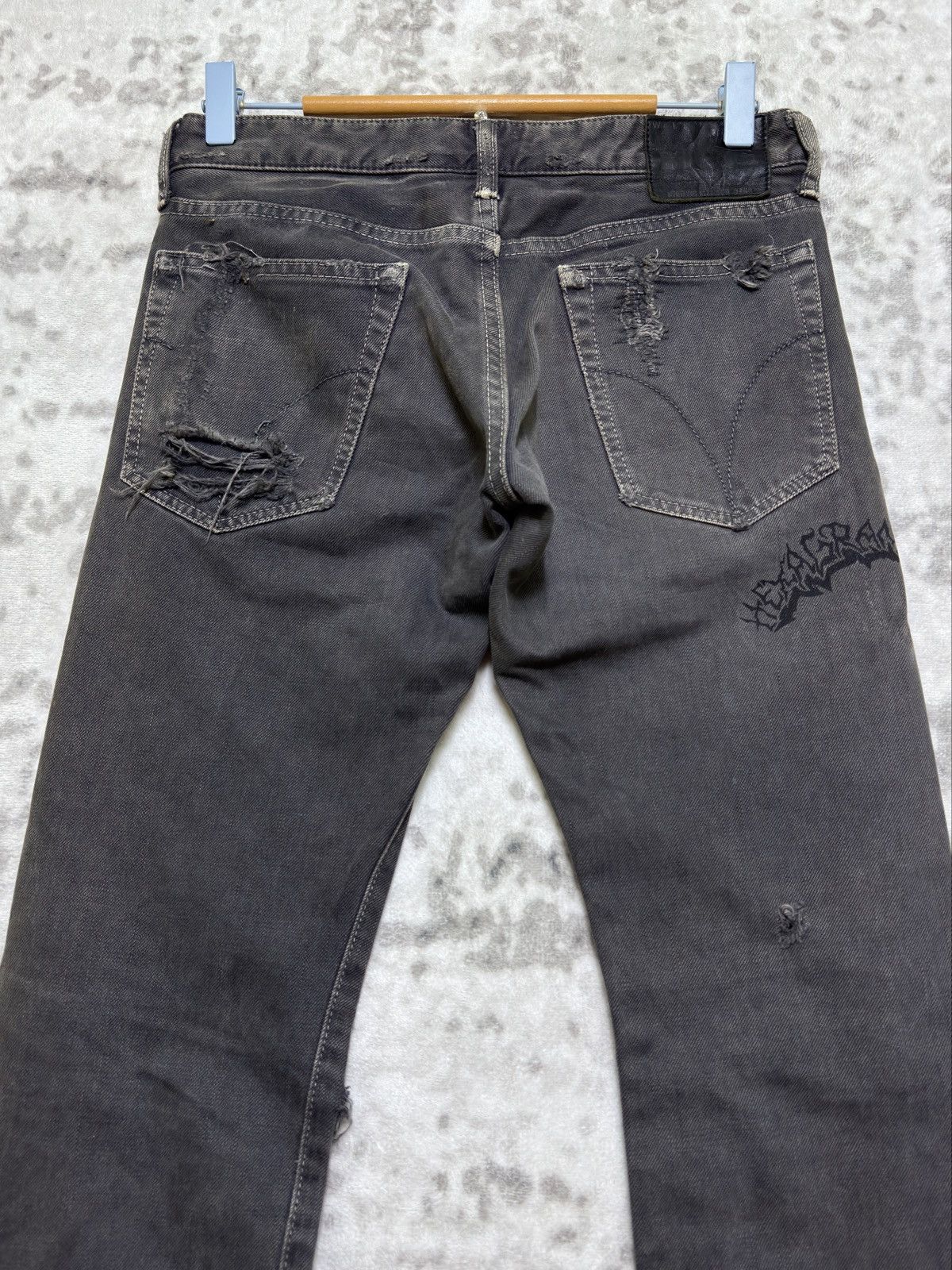 Hysteric Glamour Hysteric Glamour Metal Warrior Printed Distressed Ripped Size US 28 / EU 44 - 10 Thumbnail