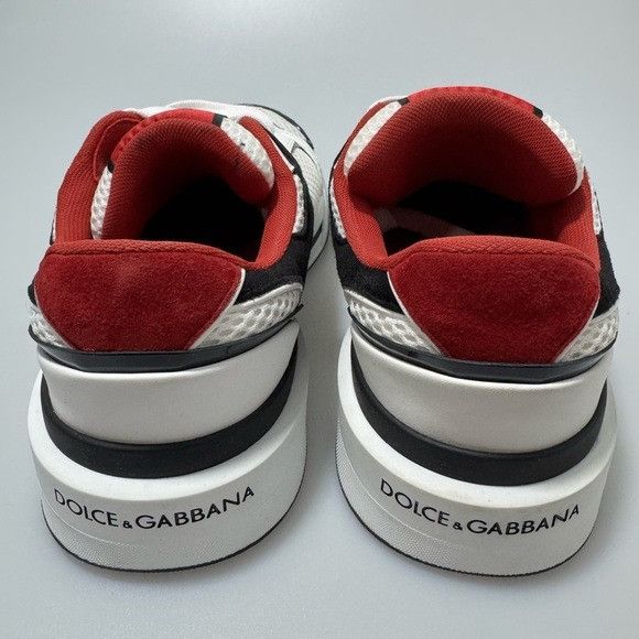 Dolce & Gabbana Dolce & Gabbana New Roma Sneakers White Black Red Men’s EU 4 Size US 7 / EU 40 - 4 Thumbnail