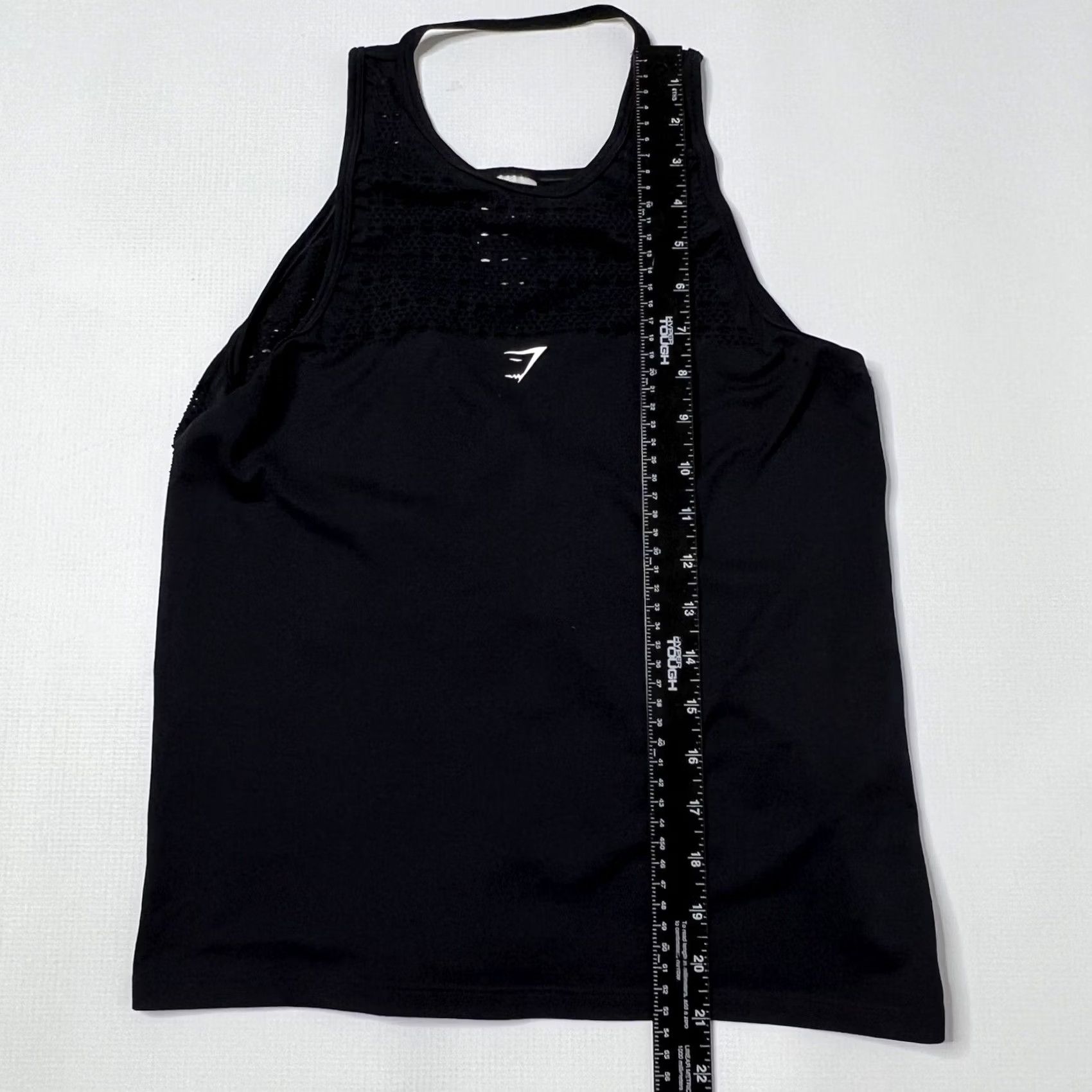 Gymshark Gymshark Tank XS Energy Seamless Loose Black Logo Laser Cut Out Sleeveless Stainless? Size XS / US 0-2 / IT 36-38 - 4 Thumbnail