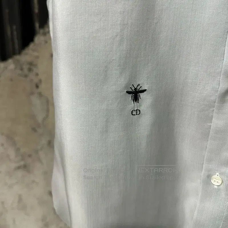 Dior Dior Long Sleeve Silk Shirt in Dark Gray . Size US M / EU 48-50 / 2 - 4 Thumbnail