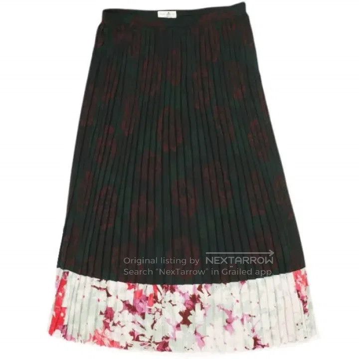 Dries Van Noten Floral Pleated Midi Skirt