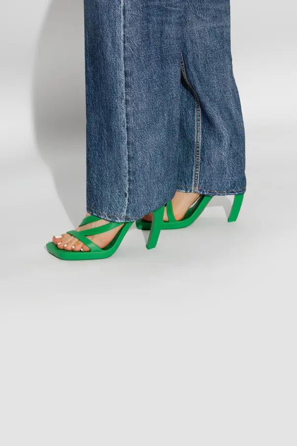 Bottega Veneta o1loc1c0925 739786 Jimbo Slingback Sandals in Green Size US 11 / IT 41 - 2 Thumbnail