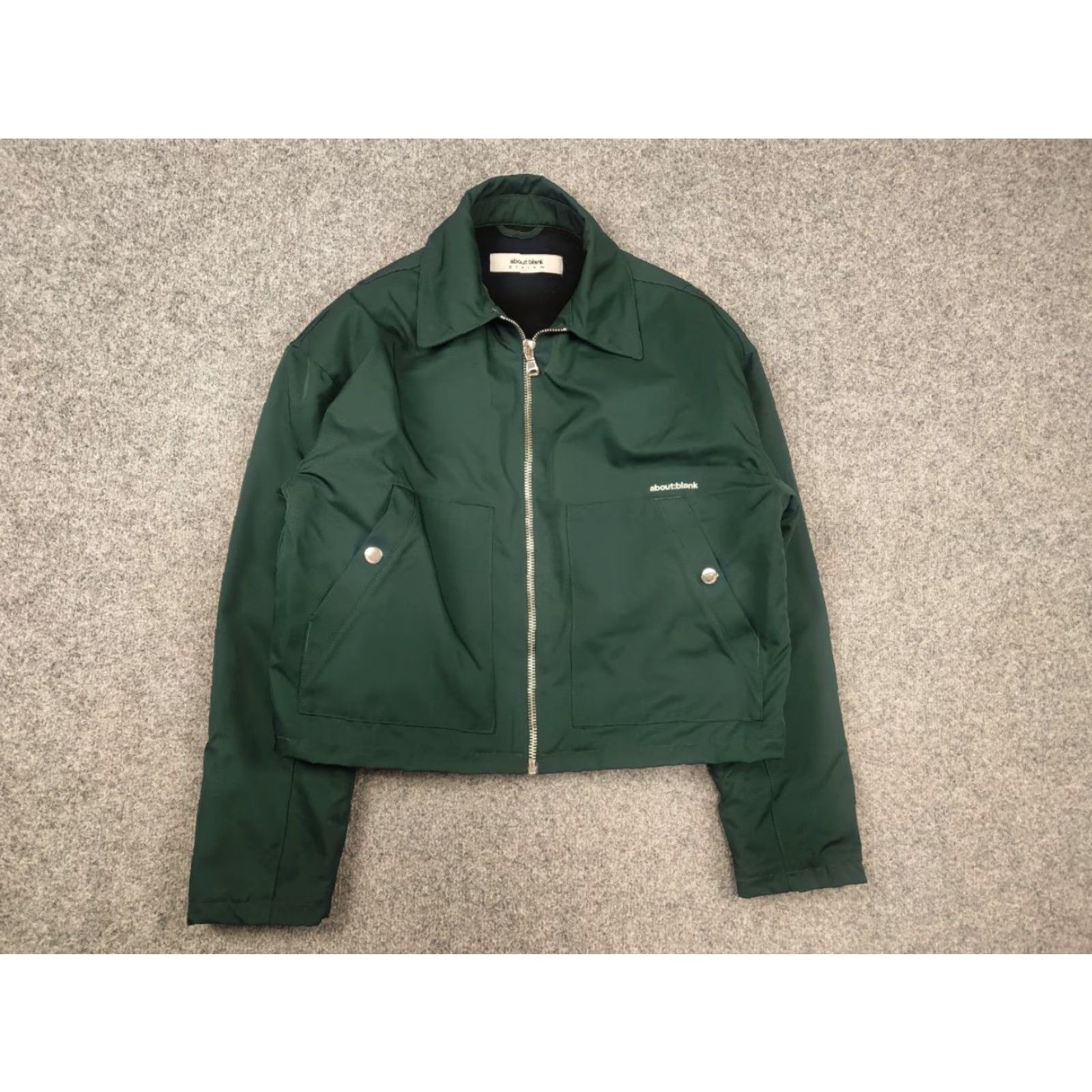 About:Blank About :blank Design Men's Box Logo Cropped Jacket Epsom Green Size US XS / EU 42 / 0 - 6 Thumbnail