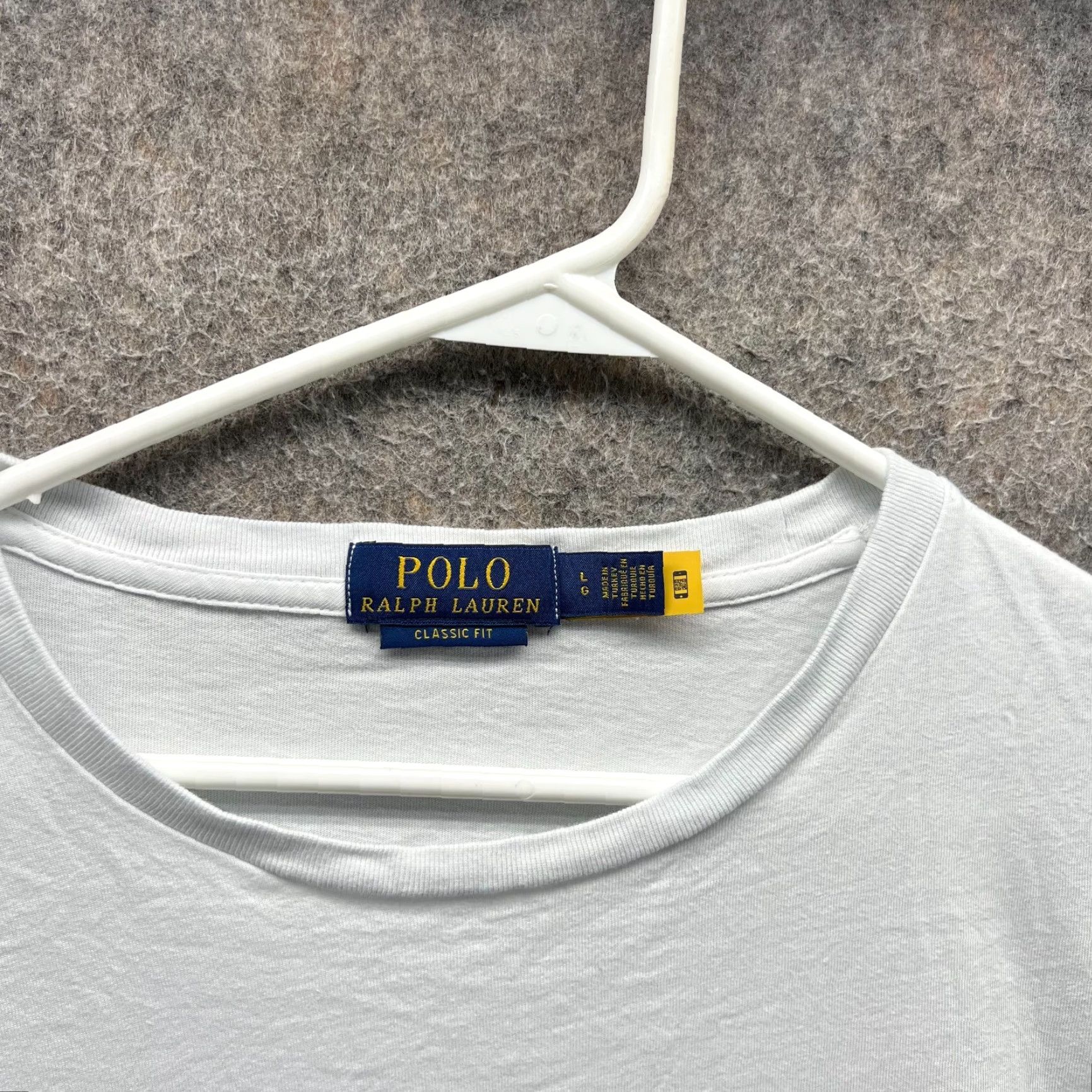 Polo Ralph Lauren Polo Ralph Lauren Shirt Mens Large White Classic Crewneck T-Shirt Size US L / EU 52-54 / 3 - 7 Thumbnail