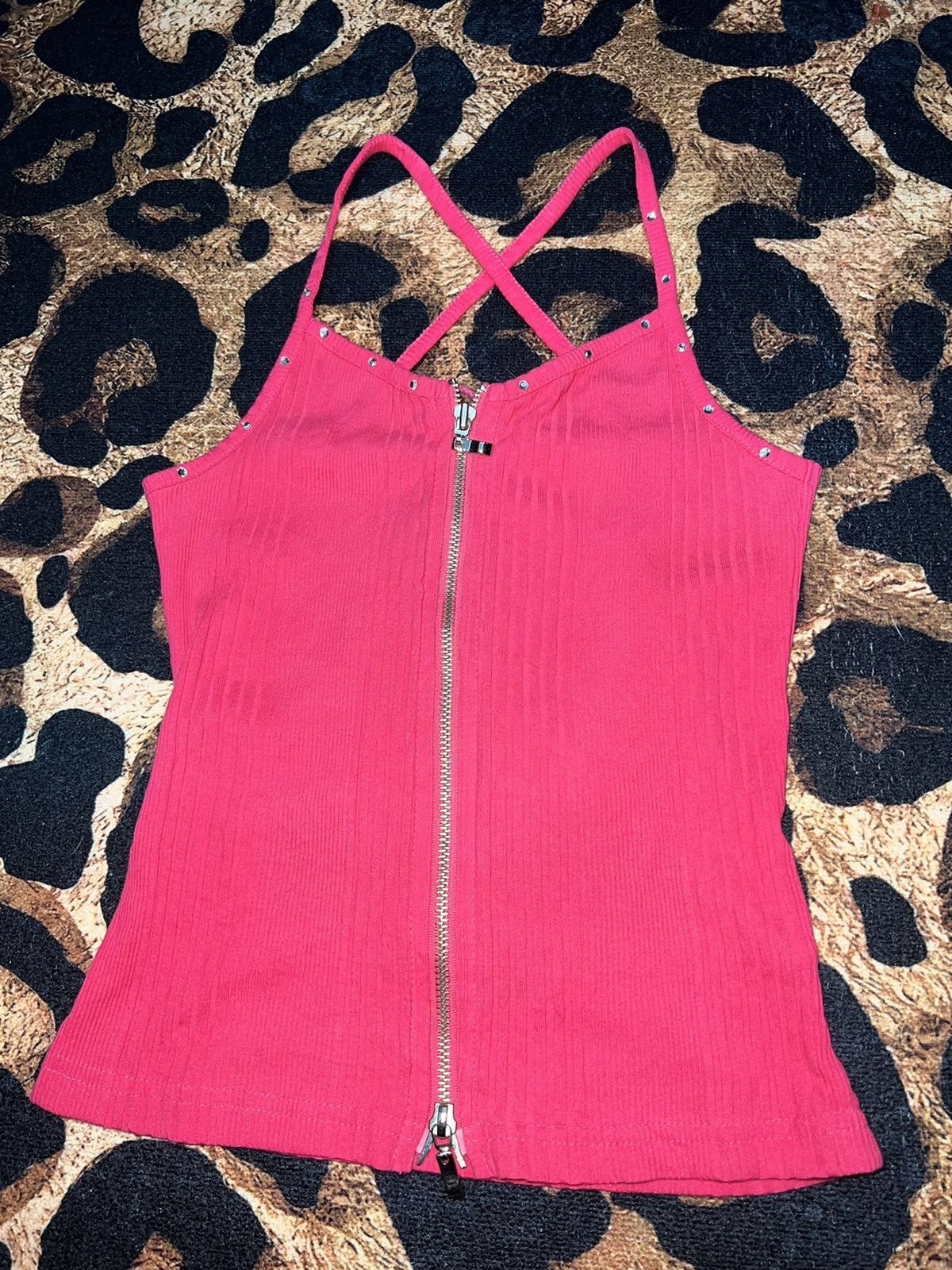 Japanese Brand Y2K / gyaru hot pink cami top 🎀💖 Size S / US 4 / IT 40 - 5 Thumbnail