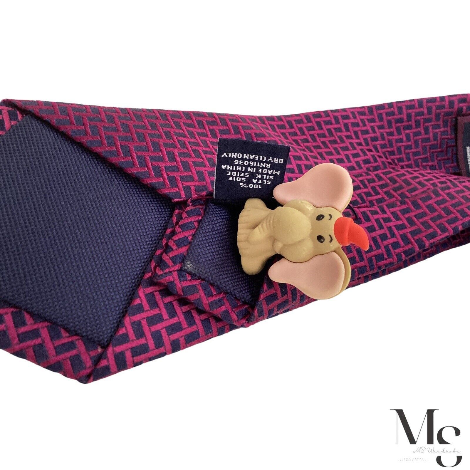 Charles Tyrwhitt CHARLES TYRWHITT XL Purple Geometric Luxury Silk Tie W: 3" E Size ONE SIZE - 6 Thumbnail