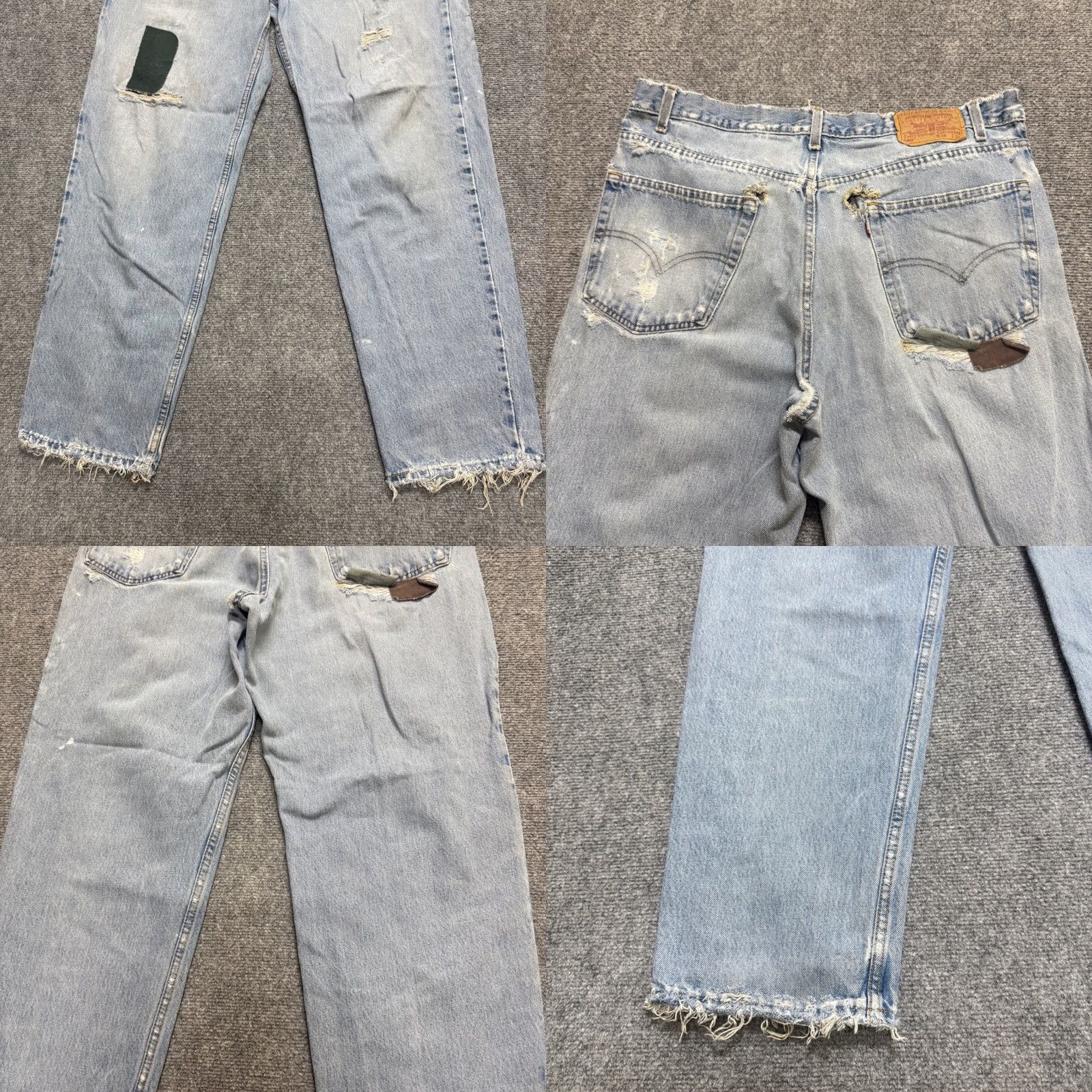 Levi's VINTAGE Levi's 550 Jeans Mens 38x32 Relaxed Fit Patched Distressed Light Wash Blue Bootcut Mens Size US 38 / EU 54 - 9 Thumbnail