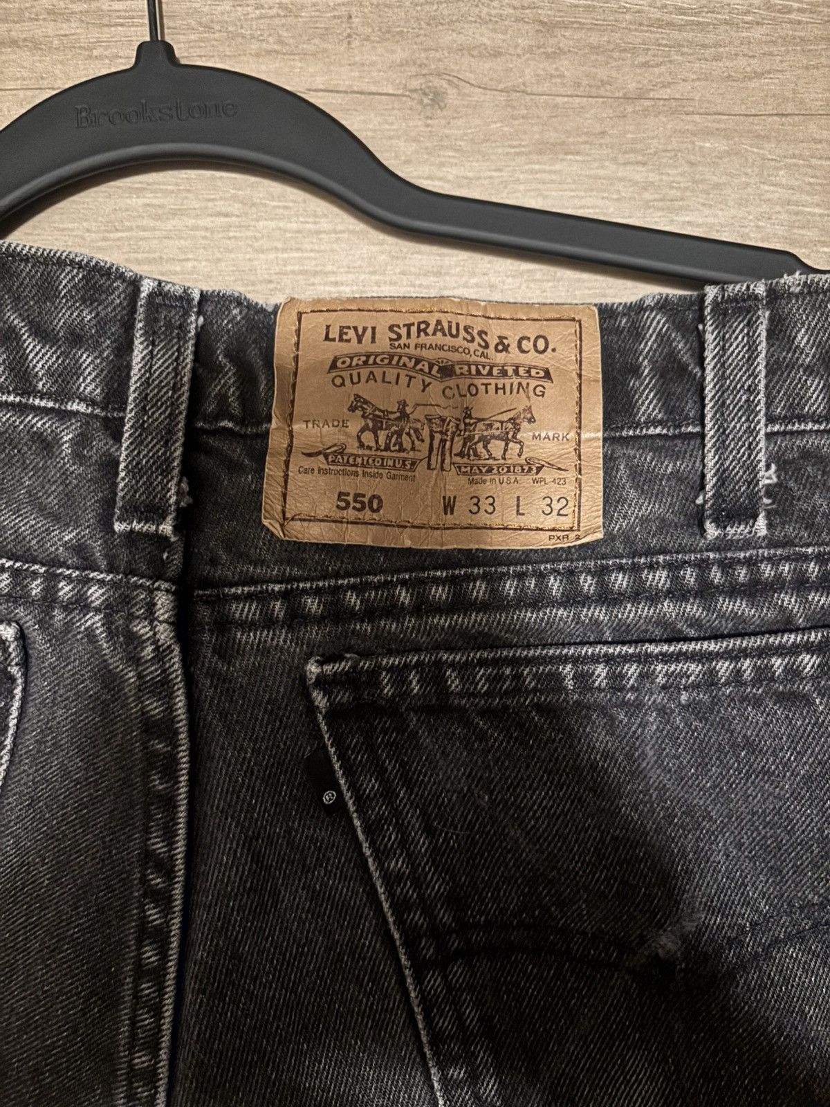Levi's Black Denim Jorts Size US 33 - 3 Thumbnail