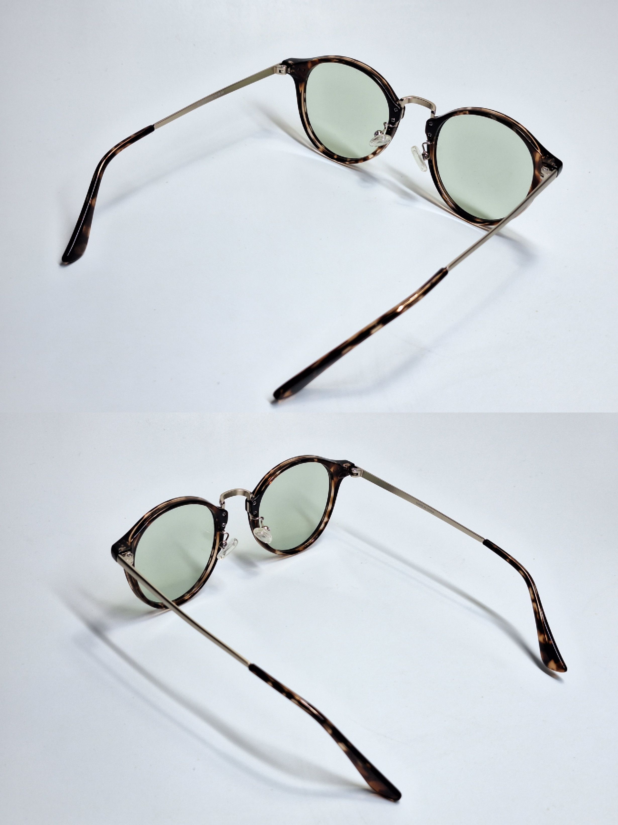 Uniqlo Uniqlo Boston Combination Sunglasses 361-463717 Green Tint Size ONE SIZE - 7 Thumbnail
