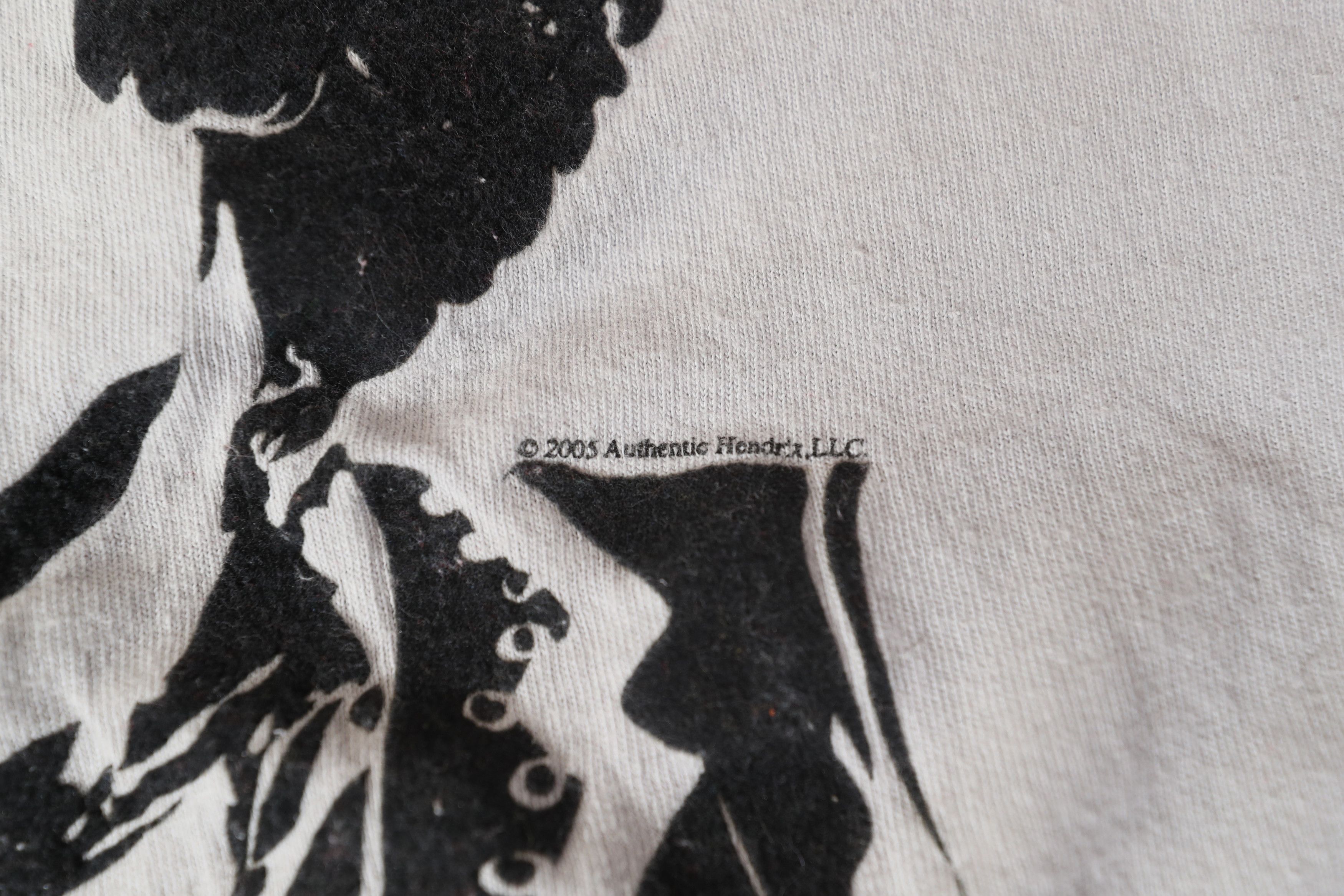 Band Tees × Vintage 2005 Jimi Hendrix Faux Sleeves Double Collar Tee (XL) Size US XL / EU 56 / 4 - 5 Thumbnail