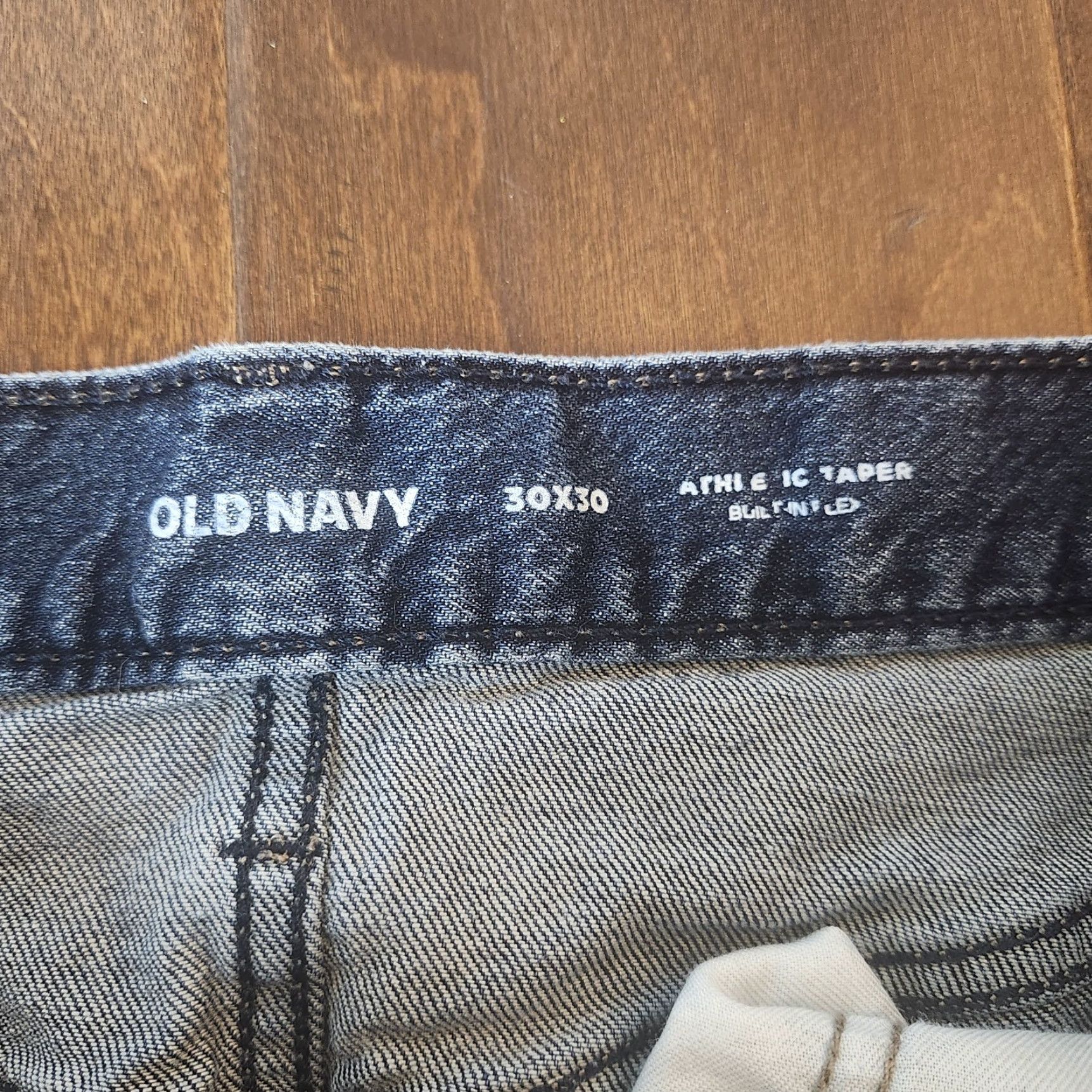 Old Navy Old Navy Jeans Mens 30x30 Athletic Taper Denim Dark Wash 5-Pocket Zip Button Size US 30 / EU 46 - 6 Thumbnail