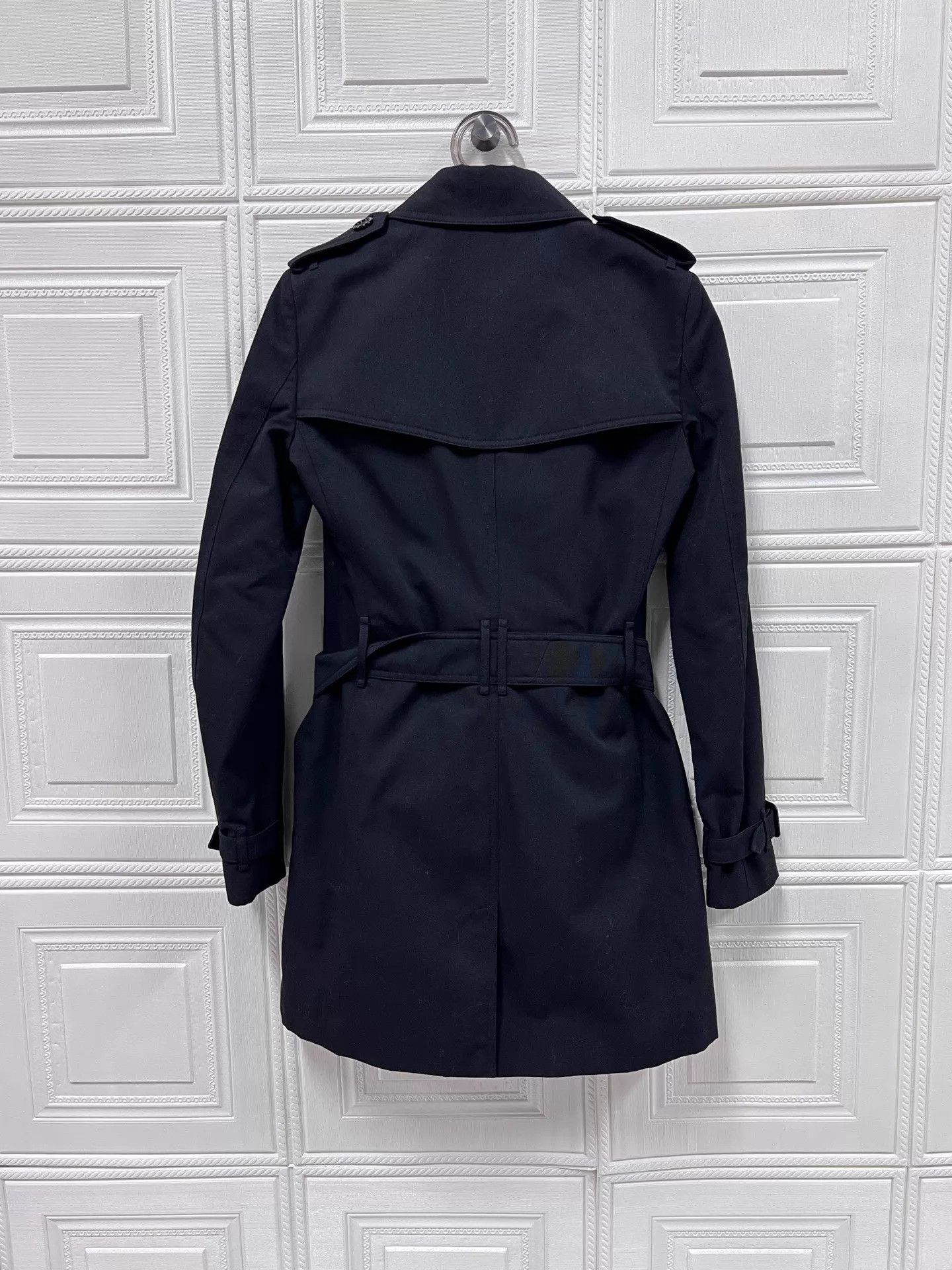Burberry Burberry double-breasted belted trench coat 34 99 C60301 Size XXS / US 00 / IT 34 - 2 Thumbnail