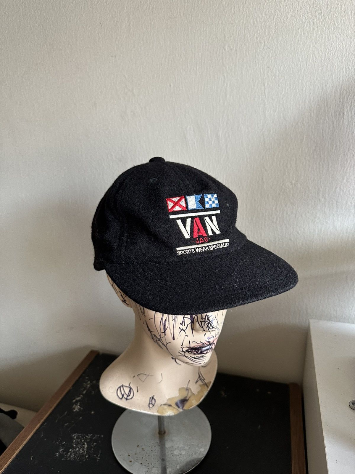 Vintage 1990s Van Jac Racing Sports Wear Specialist Wool Cap Size ONE SIZE - 1 Thumbnail