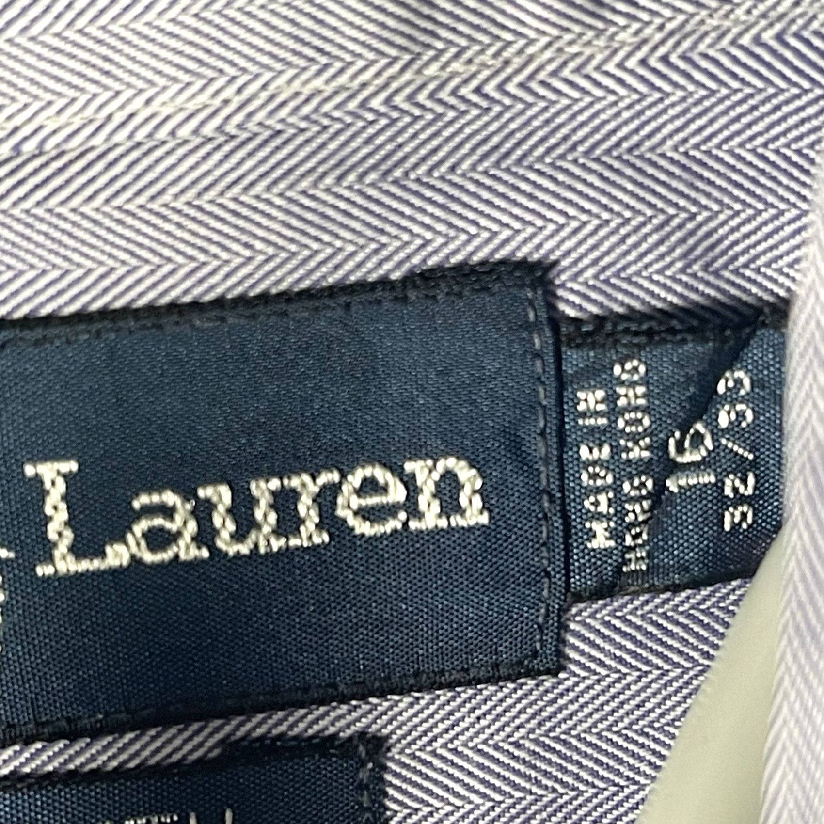 Polo Ralph Lauren VINTAGE Polo Ralph Lauren Yarmouth Shirt 16-32/33 Purple Lilac 2 Ply Cotton VTG Size US L / EU 52-54 / 3 - 4 Thumbnail