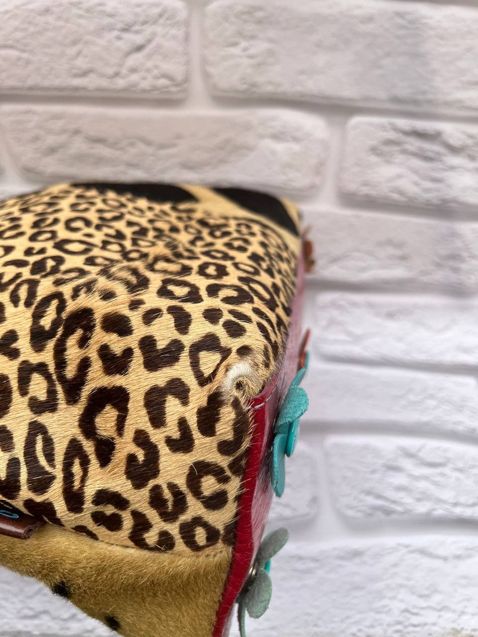 Other gabs leather bag with animal print and red leather details. Size ONE SIZE - 15 Thumbnail