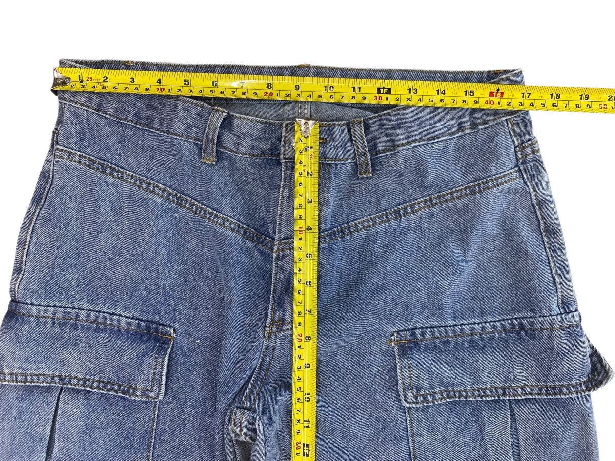 Shein Shein Baggy Light Wash Carpenter Jeans with Utility Pockets Size US 34 / EU 50 - 6 Thumbnail