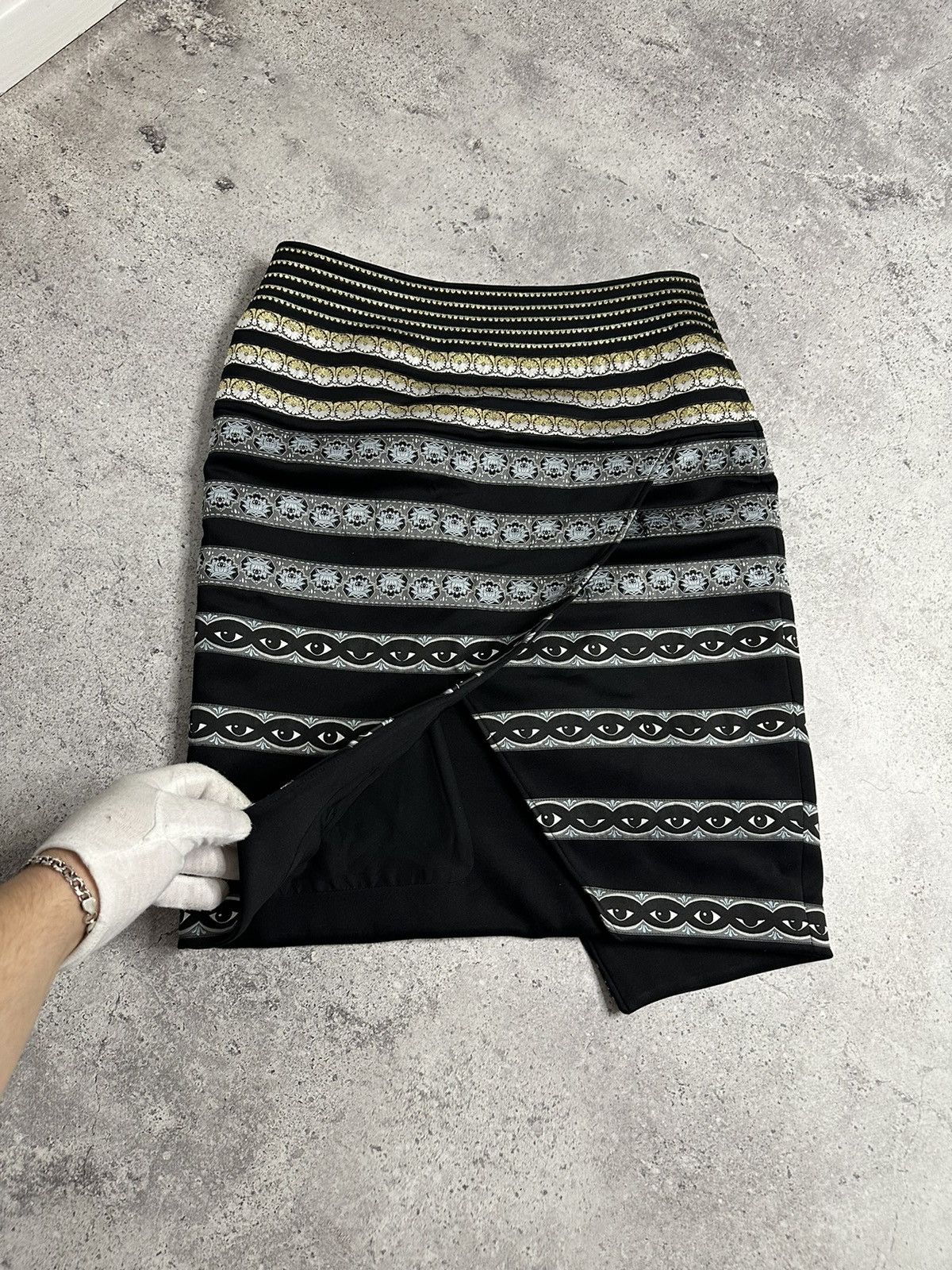 Kenzo Kenzo Paris Multi-eye Monogram Skirt Women’s Size 38 Size 38" / US 16 / IT 52 - 4 Thumbnail