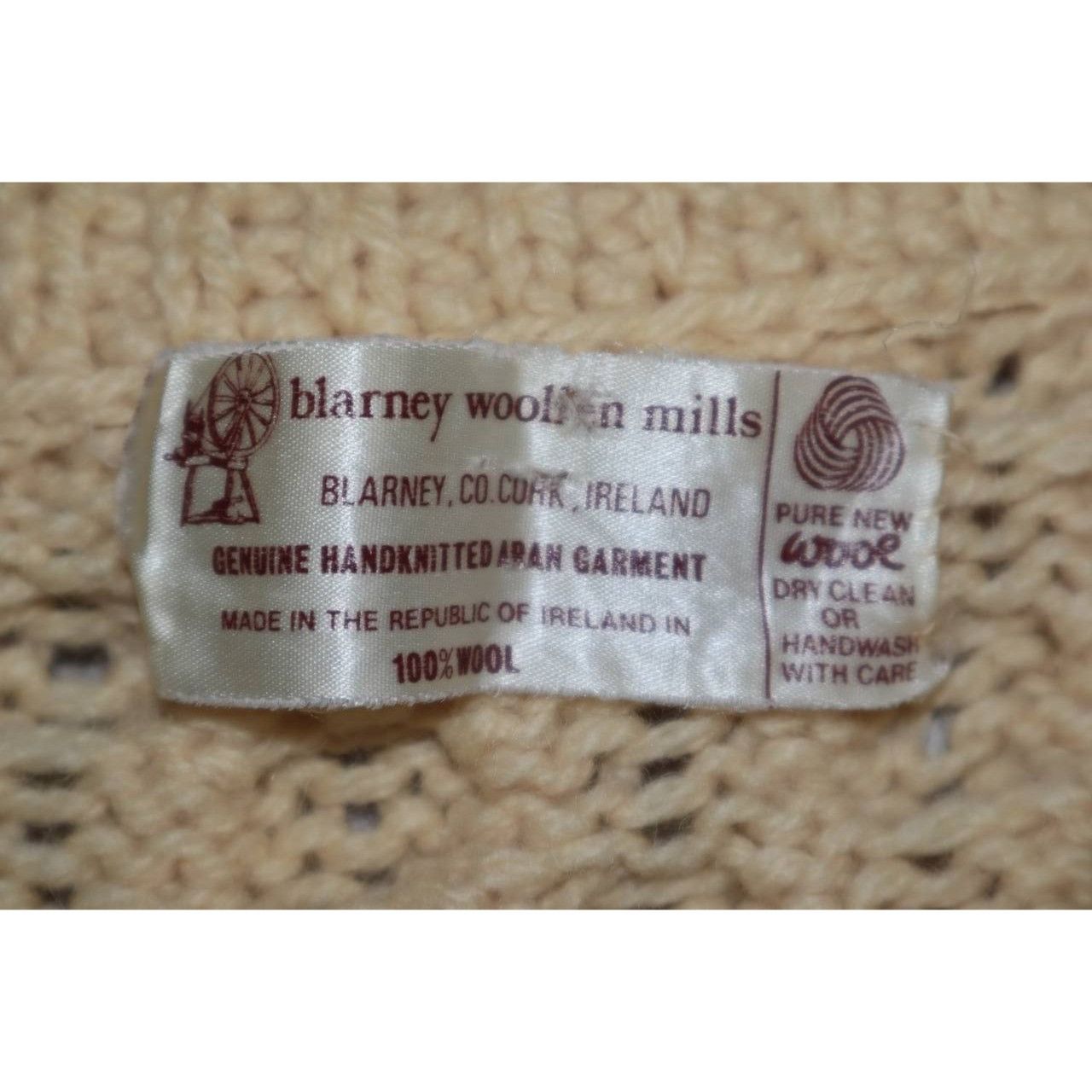 Vintage Vintage Blarney Woollen Mills Cardigan Women's M Ivory Wool Size M / US 6-8 / IT 42-44 - 2 Thumbnail