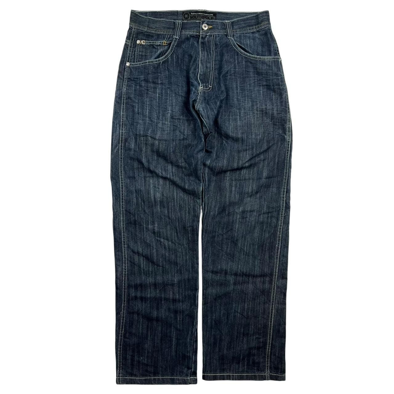 Southpole Vintage Southpole Navy Denim Jeans - Waist: 32” Size US 32 / EU 48 - 2 Thumbnail