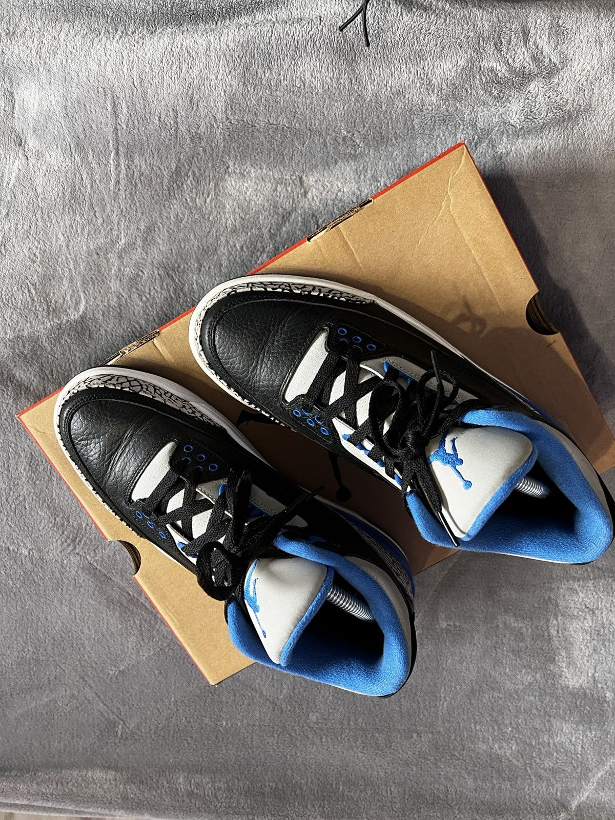 Jordan Brand × Nike Air Jordan 3 - Sport Blue / Blue Cement. Size US8.5/EU42 Size US 8.5 / EU 41-42 - 2 Thumbnail