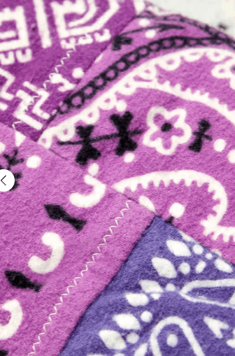 Kapital KAPITAL Kesa Reversible Padded Printed Fleece Scarf Size ONE SIZE - 2 Thumbnail