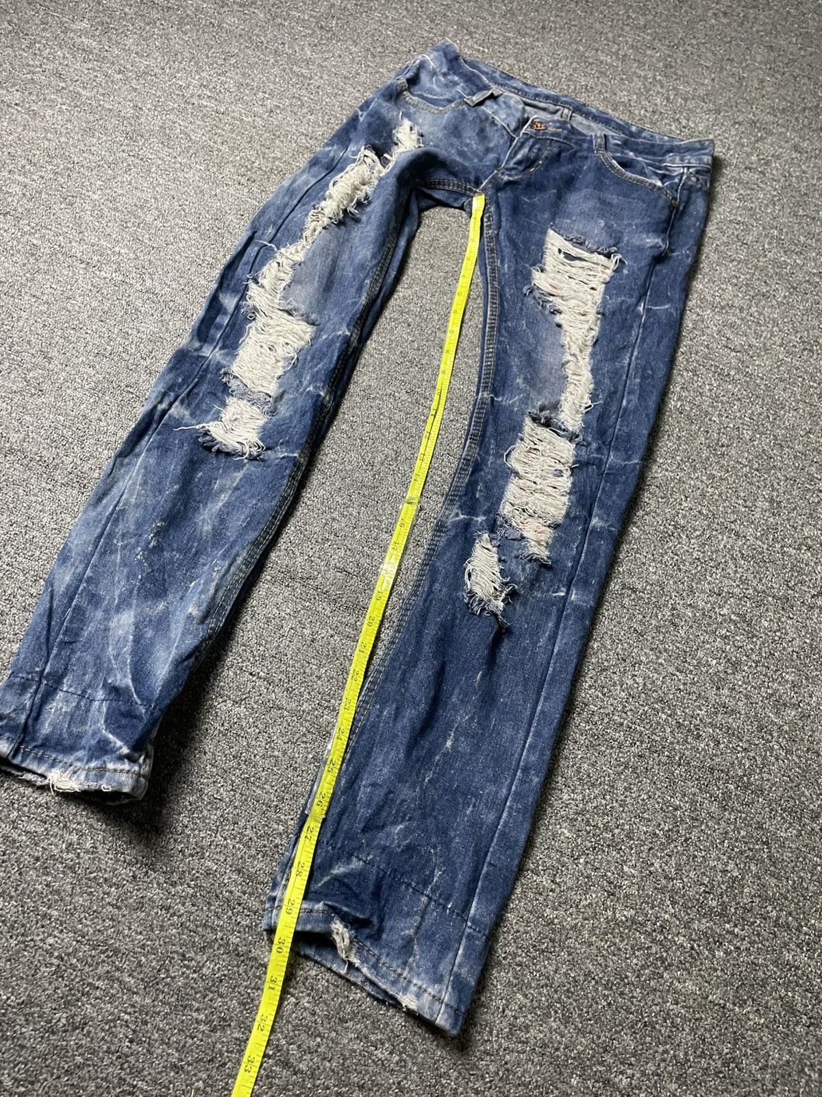 Jean × Vintage JEANS Brand Distressed Denim Ripped Jeans (104) Size US 28 / EU 44 - 11 Thumbnail
