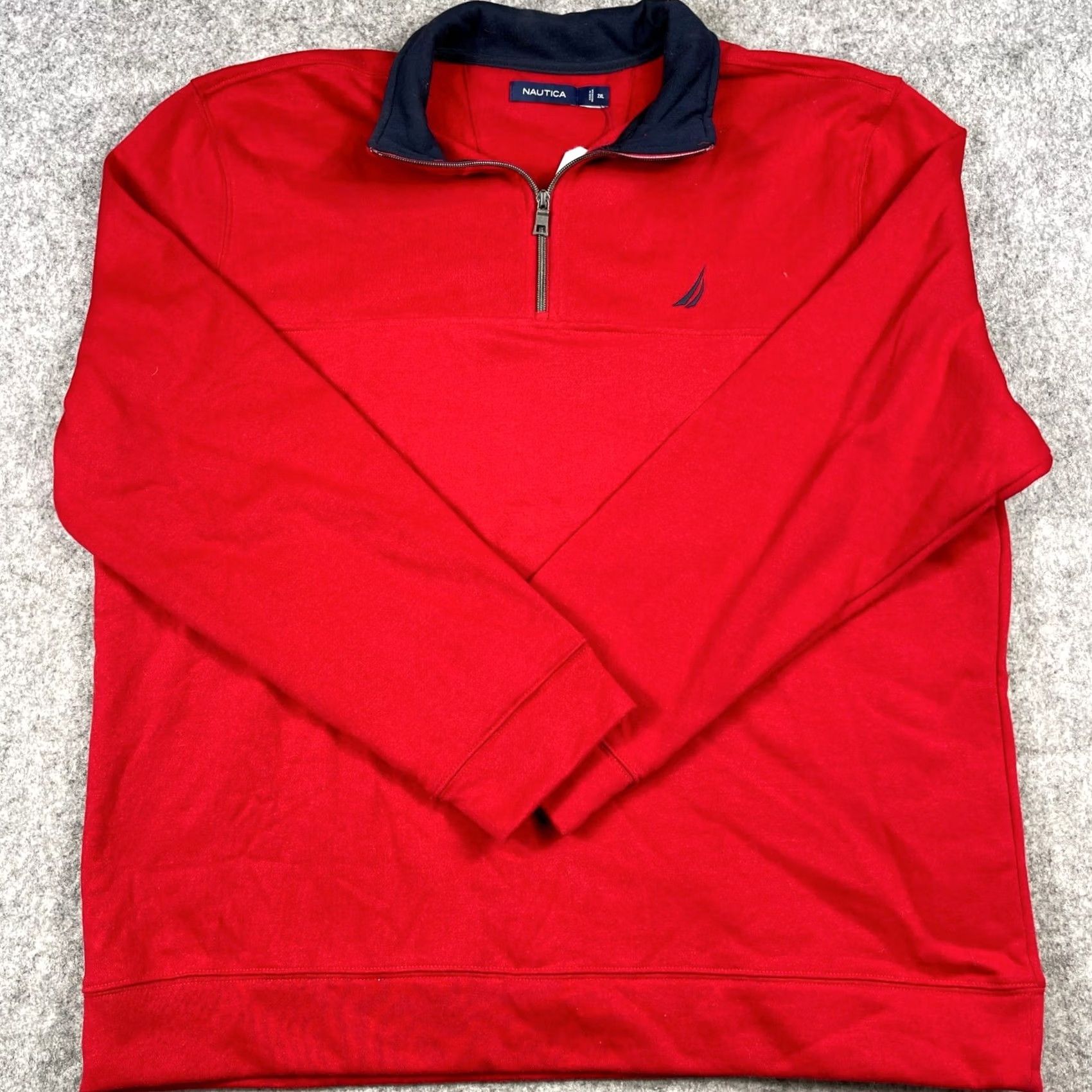 Nautica Nautica Sweatshirt 1/4 Zip Pullover Mens 2XL Red Coastal Preppy NEW Size US XXL / EU 58 / 5 - 2 Thumbnail