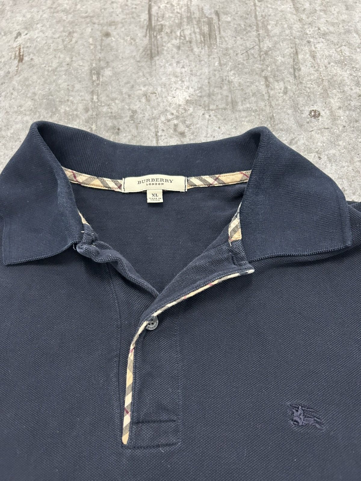 Burberry Vintage Burberry polo long sleeve Size US XL / EU 56 / 4 - 2 Thumbnail