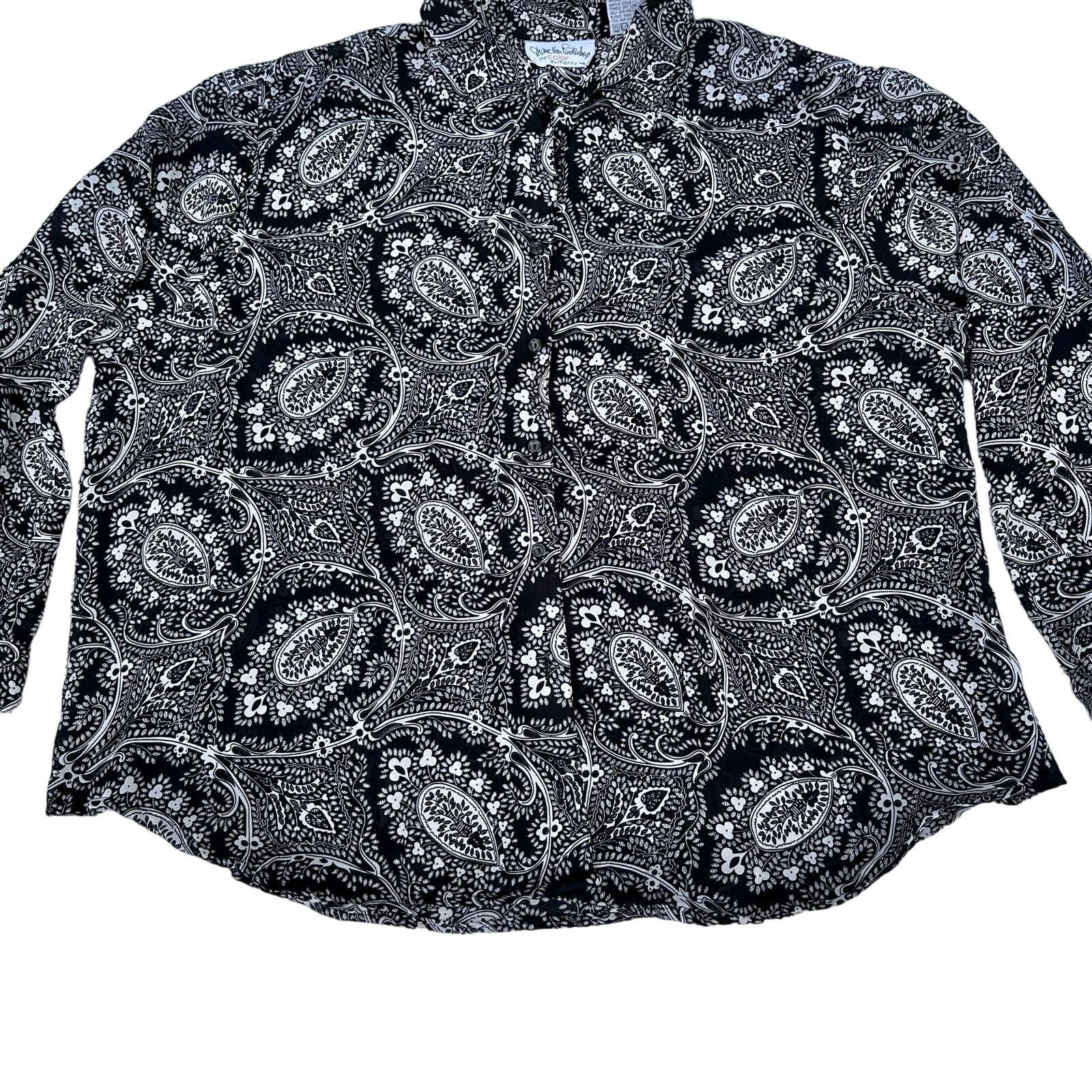 Diane von Furstenberg Diane Von Furstenberg Button Down Top - 2X/3X Size XXL / US 16-18 / IT 52-54 - 1 Thumbnail