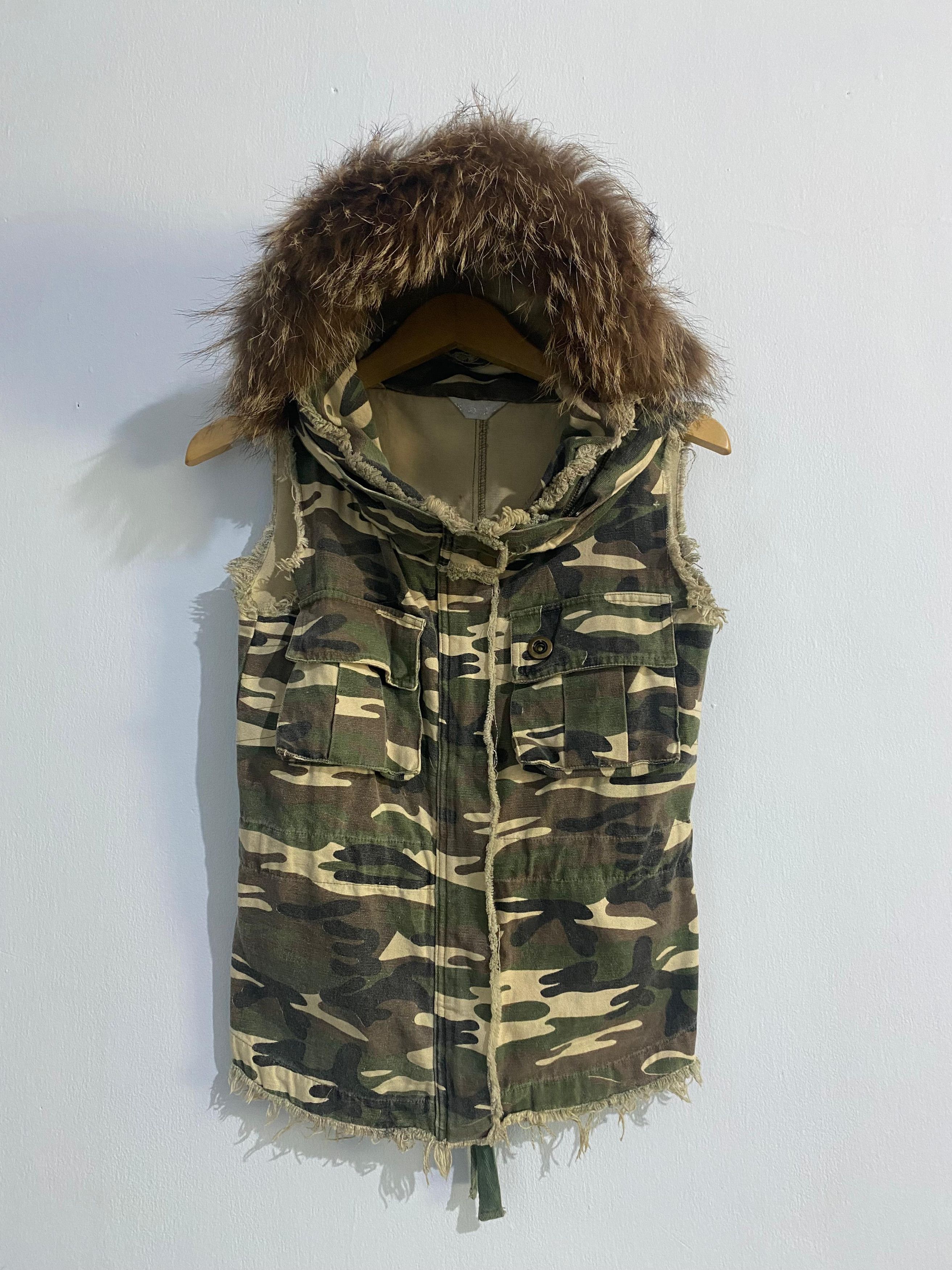 Hysteric Glamour Y2K Fur Vest Army Bono Jacket Size S / US 4 / IT 40 - 1 Thumbnail