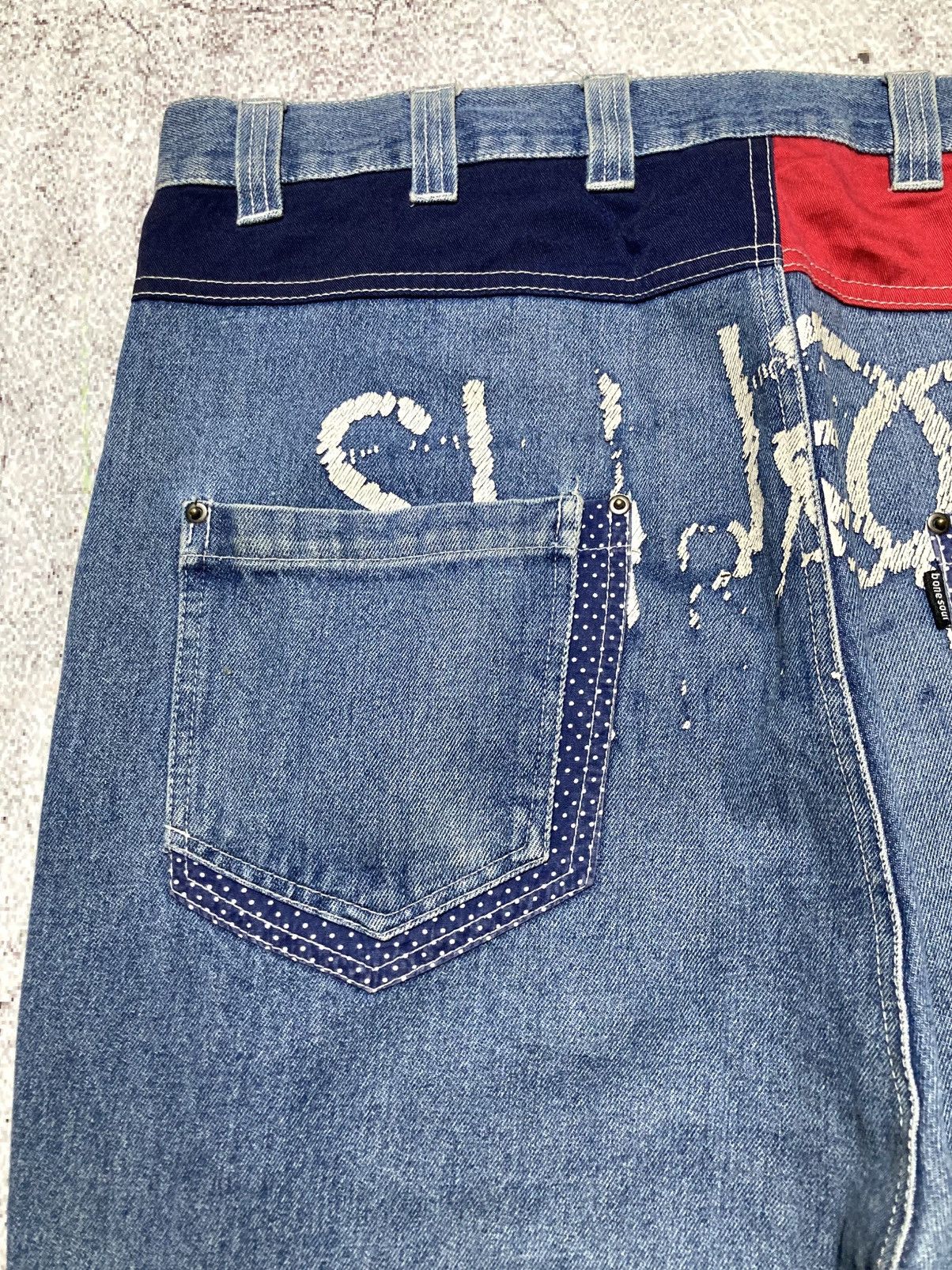 Japanese Brand 2000s B One Soul Japanese Double Waist Carrot Jeans Pant Lgb Size US 37 - 18 Thumbnail