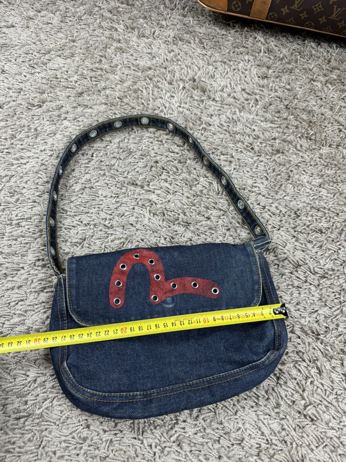 Evisu × Japanese Brand Denim shoulder bag Evisu y2k original casual luxury item Size ONE SIZE - 6 Thumbnail