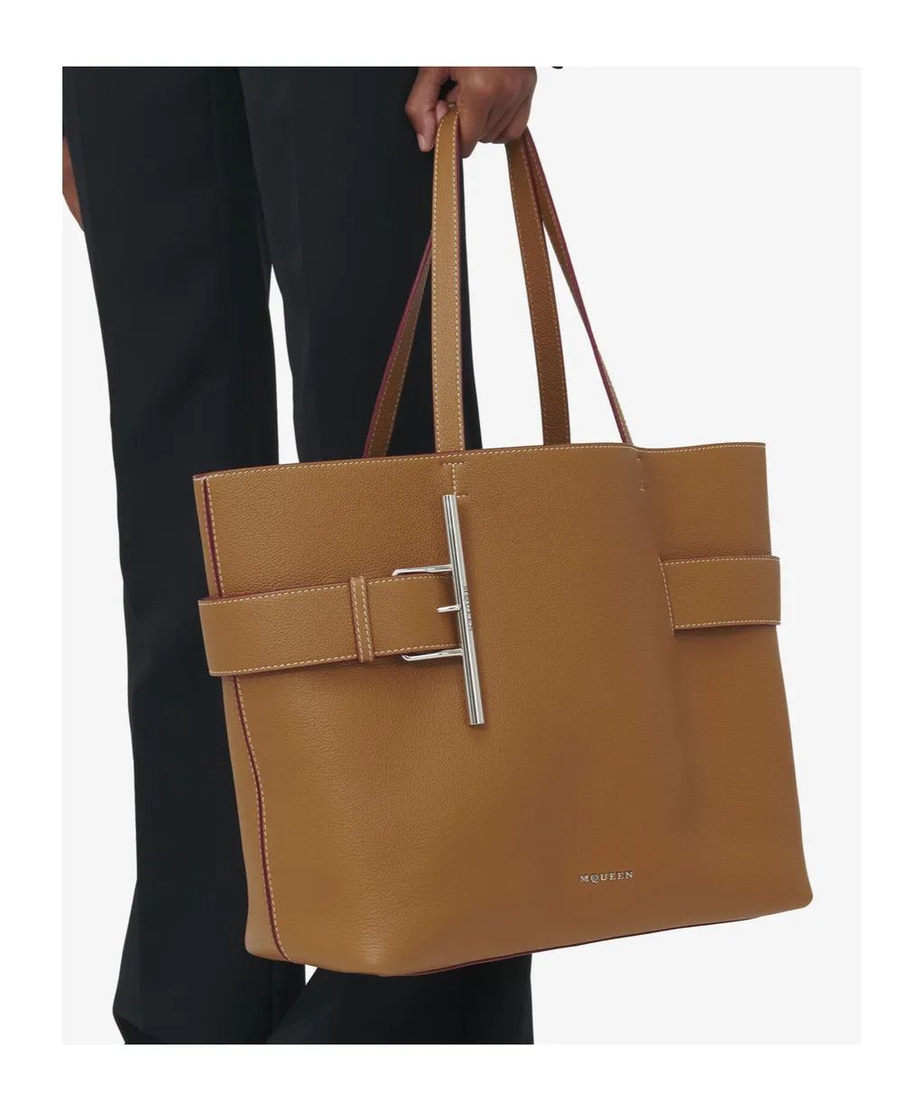Alexander McQueen o1w1db10126 Size: OS/T-Bar Shopper Bag in Brown Size ONE SIZE - 5 Thumbnail