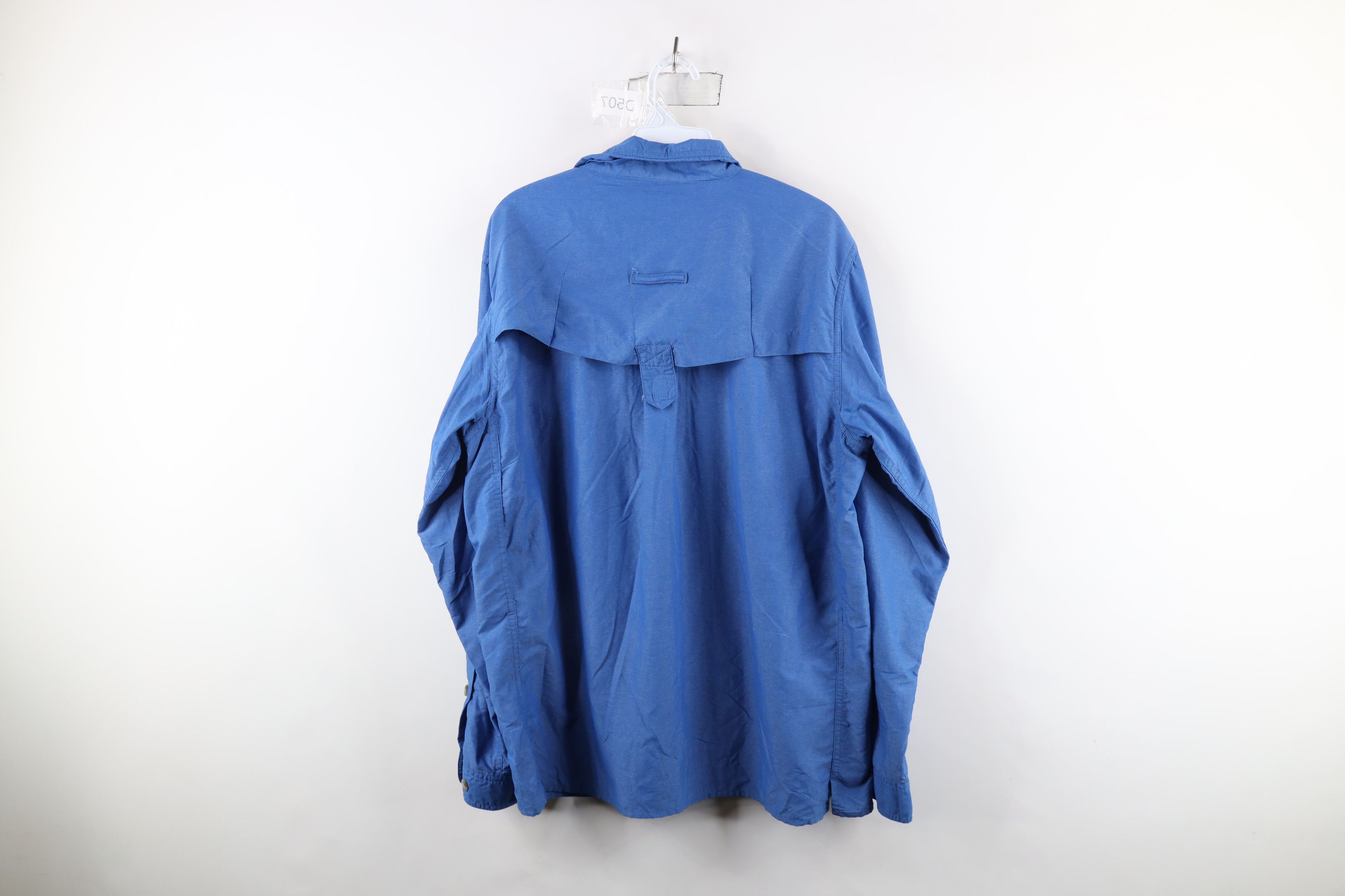 ExOfficio × Vintage ExOfficio Hiking Trail Collared Button Down Shirt Blue Size US M / EU 48-50 / 2 - 12 Thumbnail