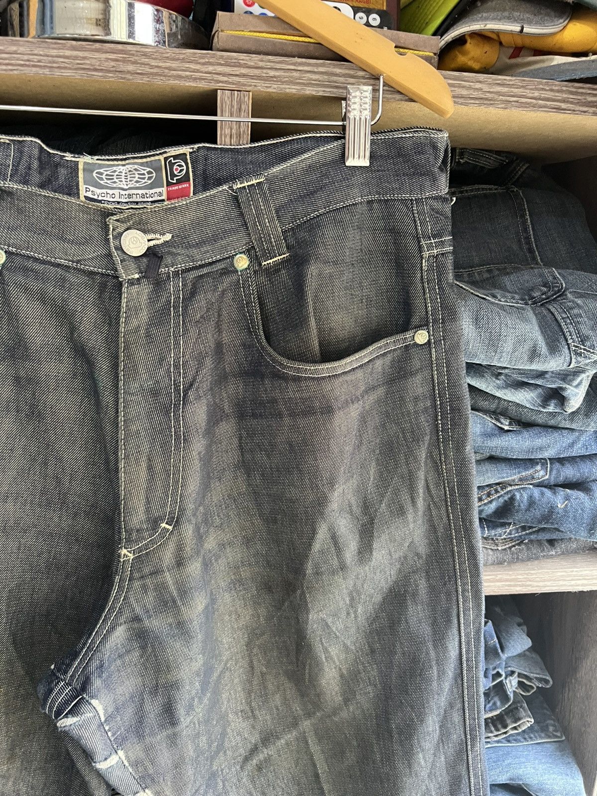 Other 🔥Made in Italy Psycho Cowboy Distressed Baggy Denim Size US 34 / EU 50 - 8 Thumbnail