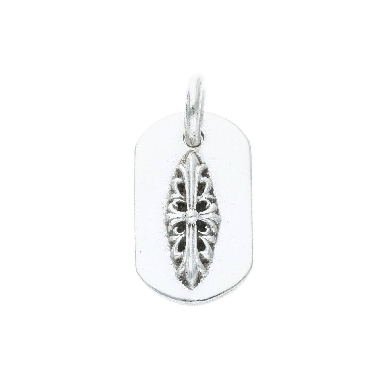 Chrome Hearts CHROME HEARTS RAISED FLORAL DOG TAG Size ONE SIZE - 1 Thumbnail