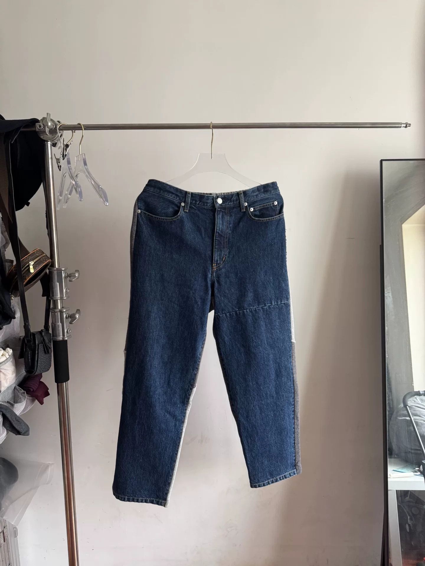 Undercover Dark Blue Patchwork Jeans