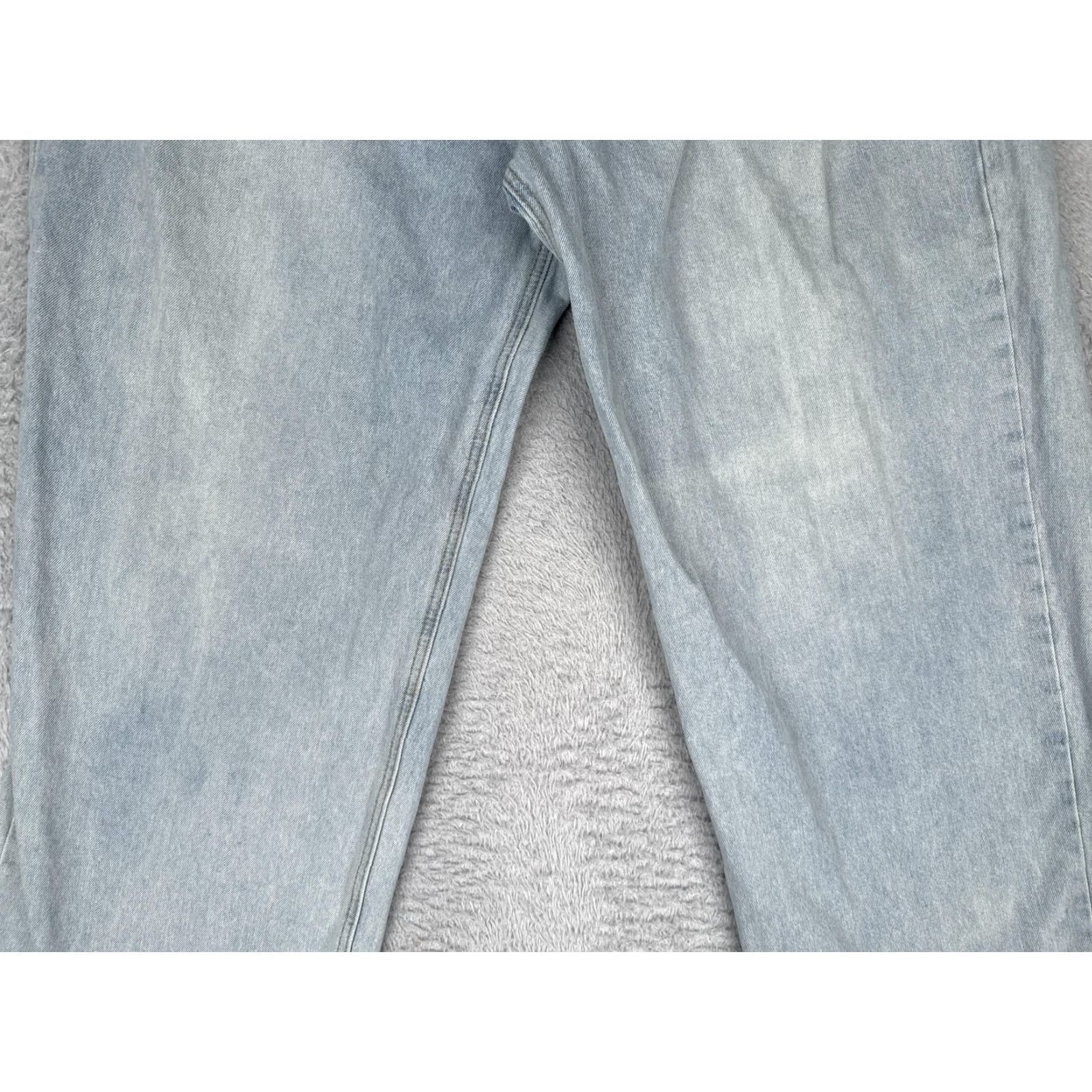Vintage böhme Jeans Womens M Blue High Rise Wide Leg Relaxed Denim Light Wash 29x30 Jeans Womens M Blue Light Wash Wide-Leg Bohemian Vintage: No Size 32" / US 10 / IT 46 - 3 Thumbnail