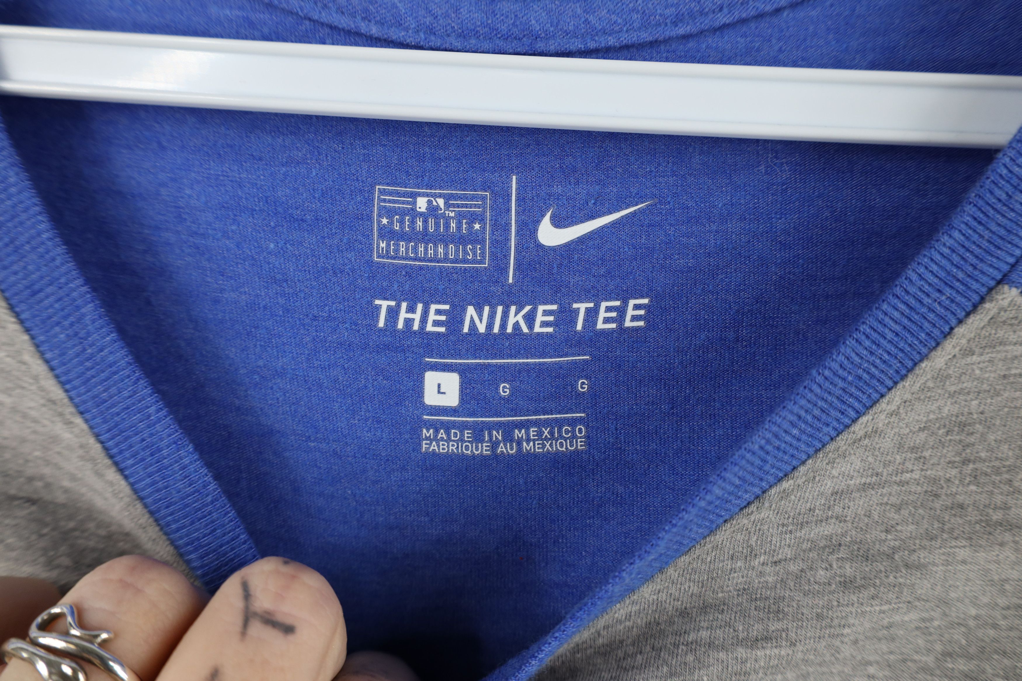Nike Nike Milwaukee Brewers Baseball 3/4 Sleeve Raglan T-Shirt Size US L / EU 52-54 / 3 - 10 Thumbnail
