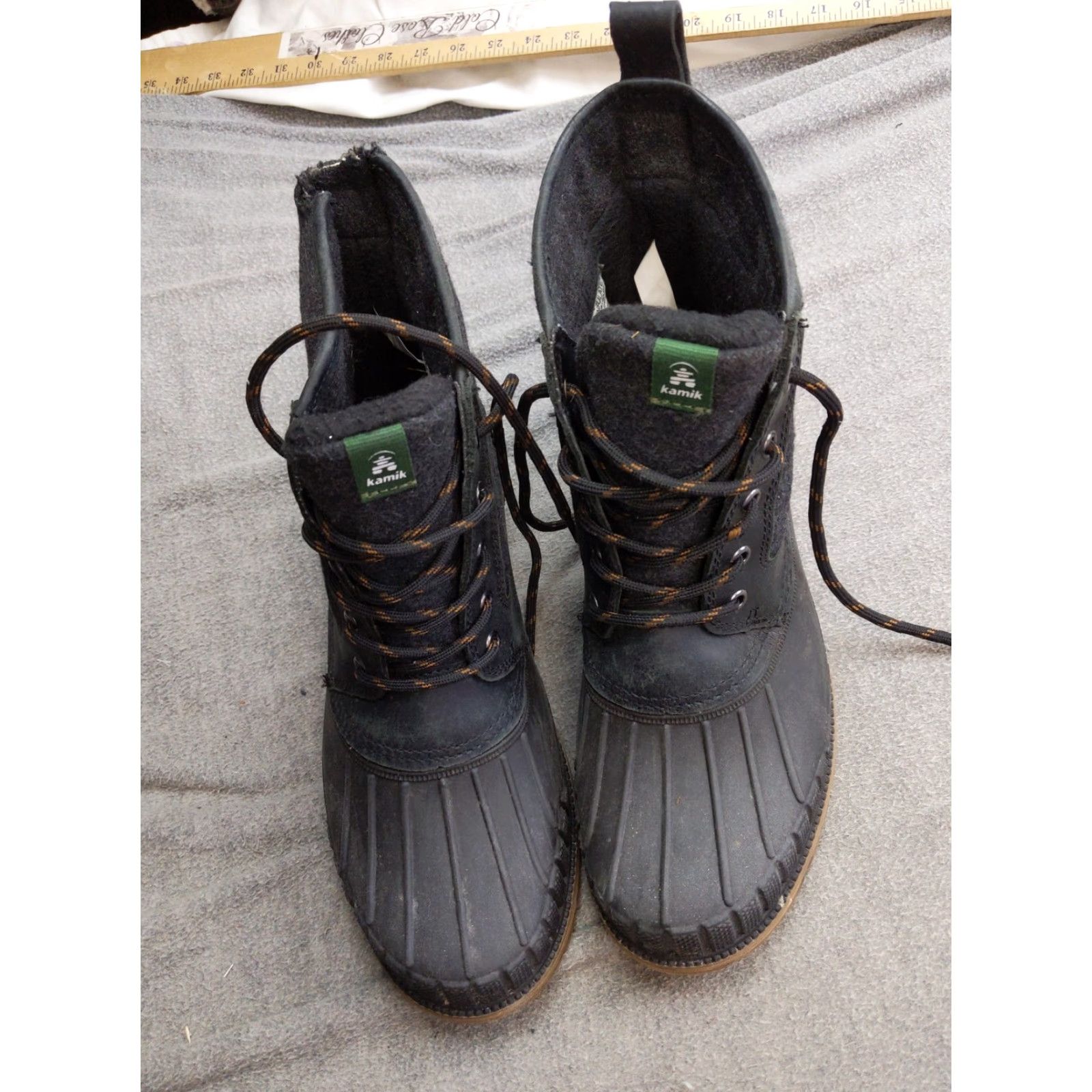 Vintage Kamik Womens Snow Boot 10 Black Waterproof Insulated Ankle Lace Up Winter Boots Size US 10 / IT 40 - 3 Thumbnail