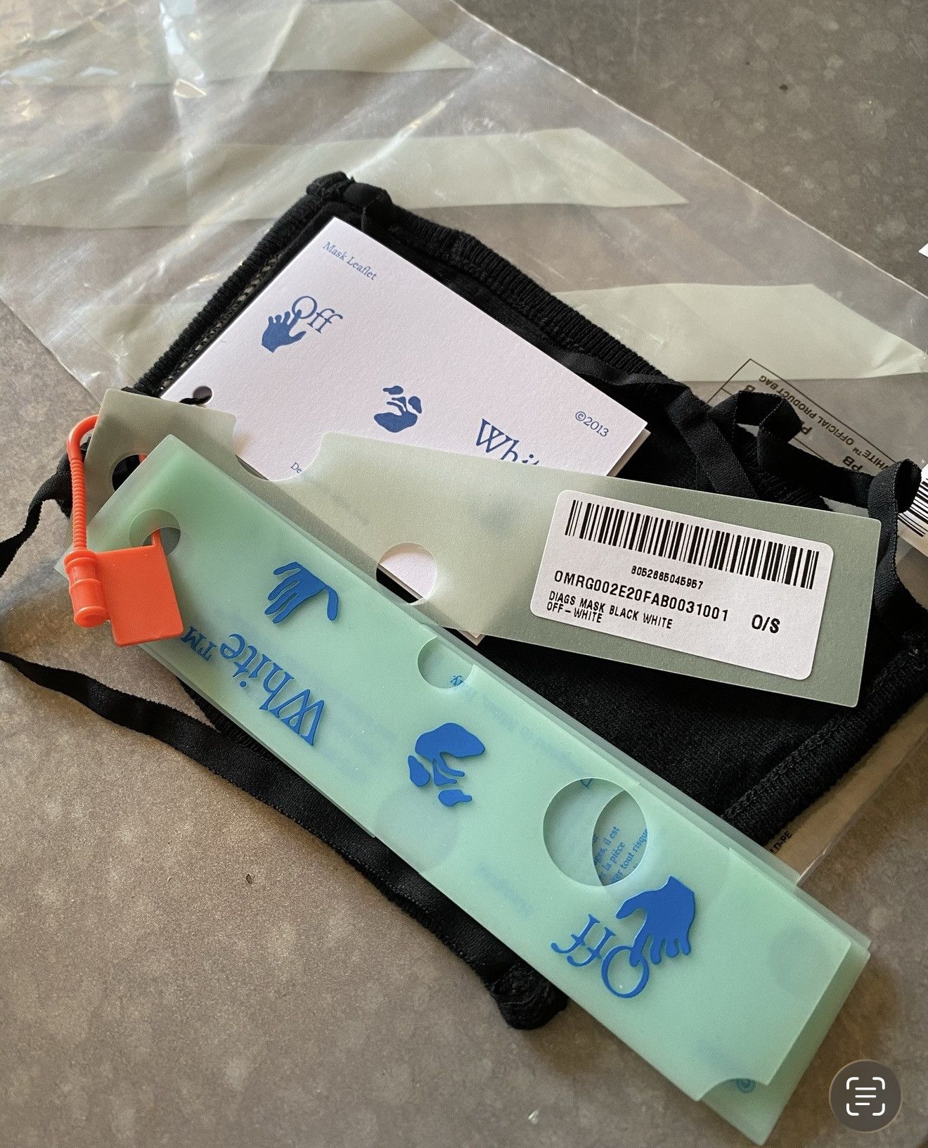 Off-White NWT Off-White Cotton Mask😷 Size ONE SIZE - 2 Thumbnail