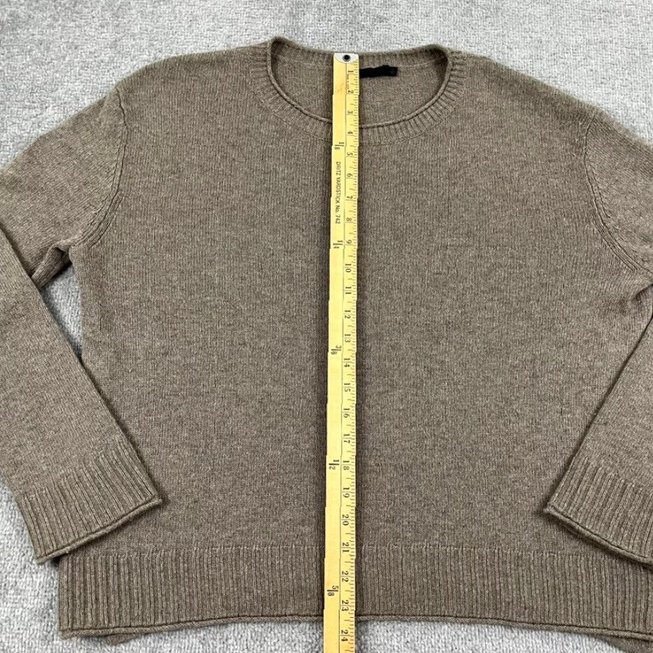 Jenni Kayne Sweater Womens Large Brown Wool Cashmere Quiet Luxury Old Money Soft