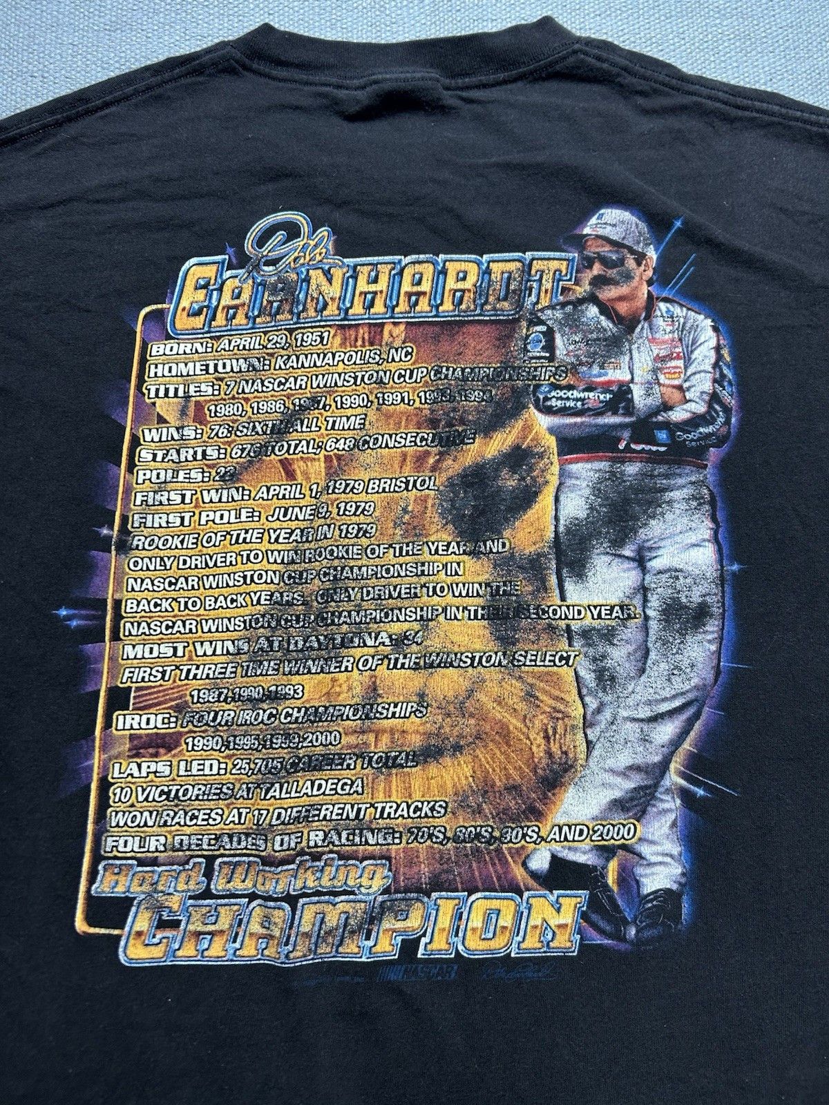 Vintage Vtg t shirt Dale Earnhardt nascar Winston cup double side XL Size US XL / EU 56 / 4 - 6 Thumbnail